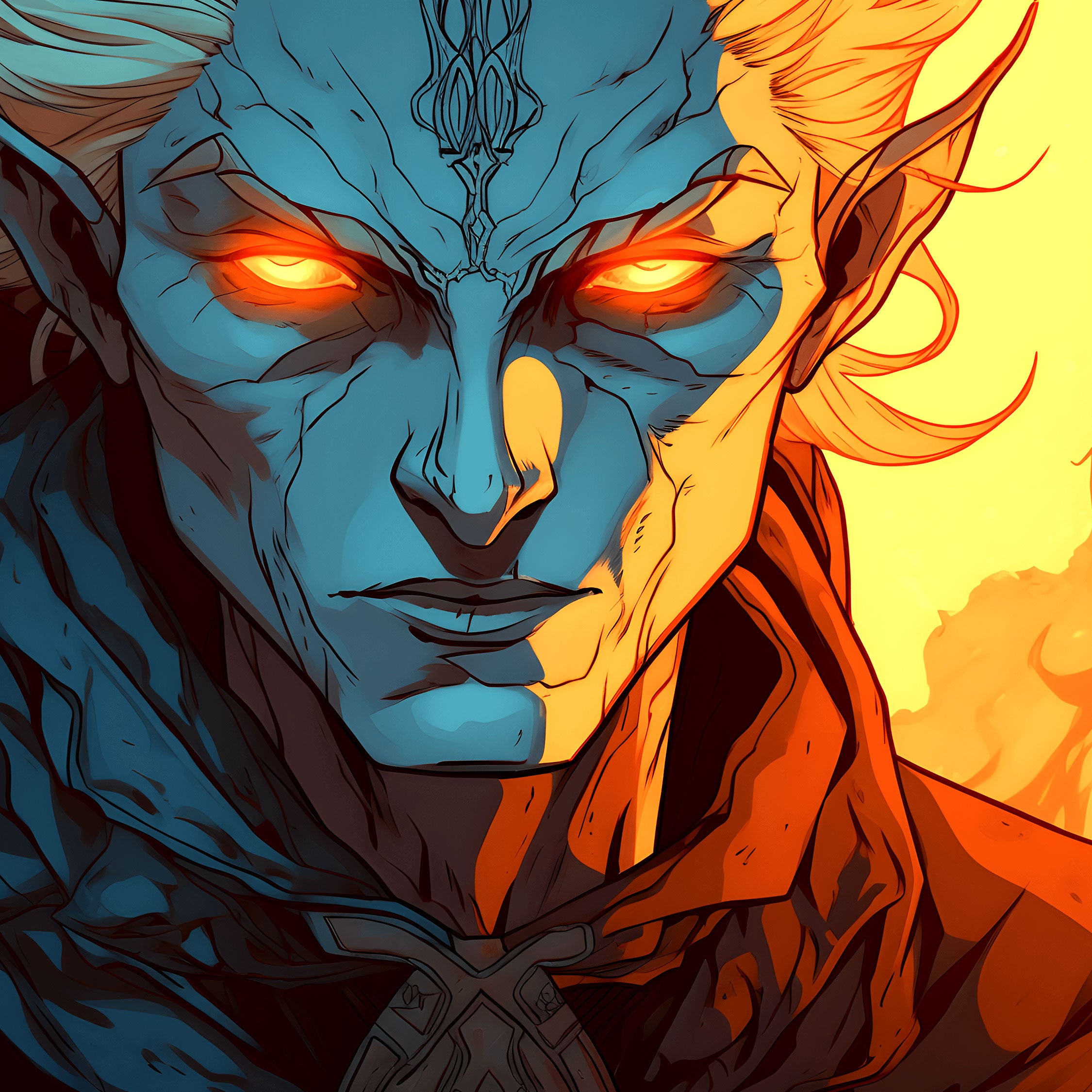 "ABSTIEG DER FINSTERNIS" Playmat (Helden Brett)