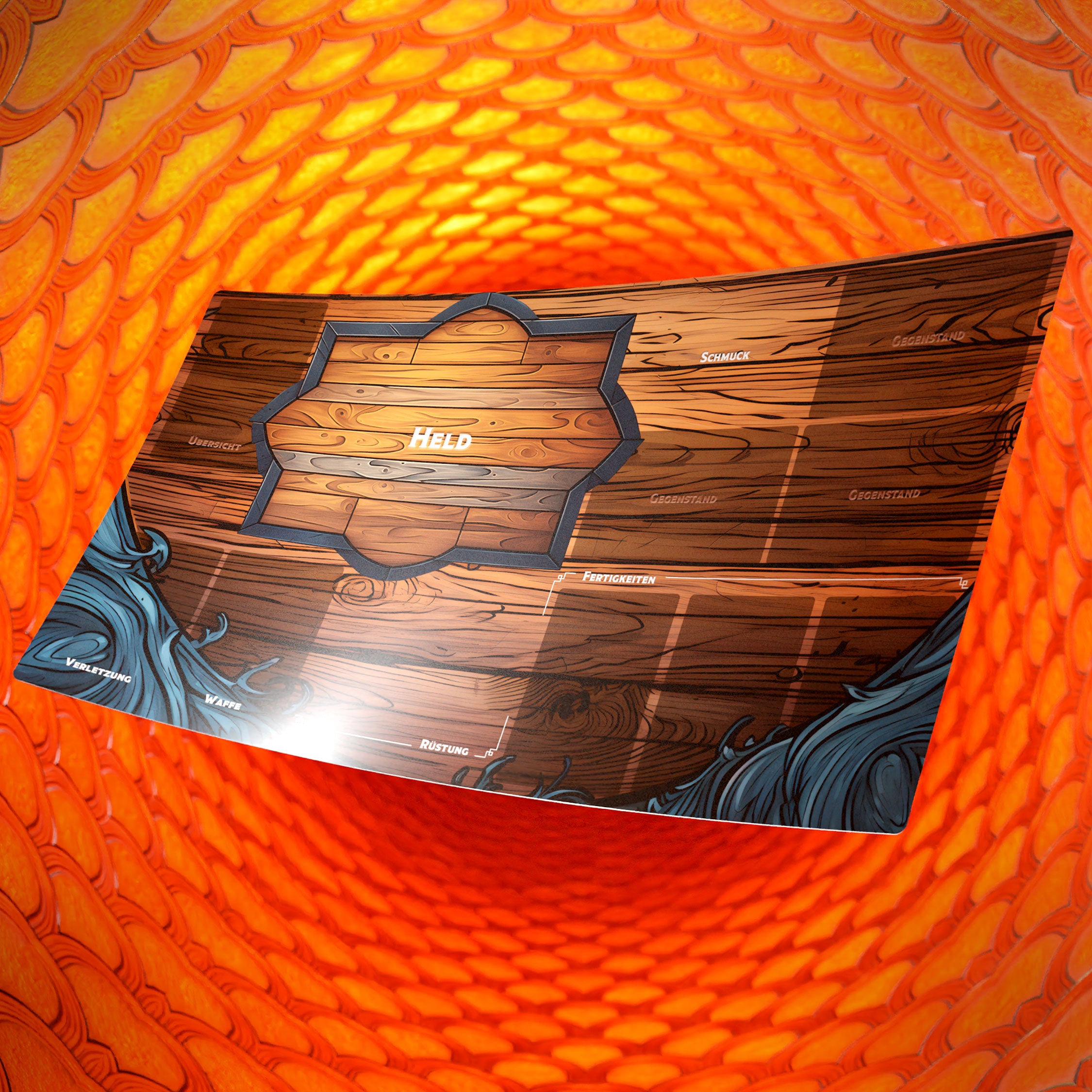 "DESCENT OF DARKNESS" Playmat (Hero Board)