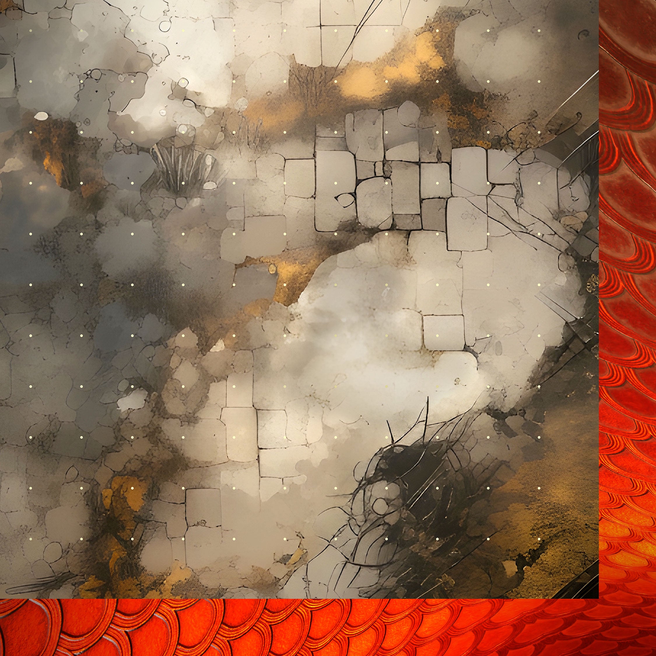 "ABSTIEG DER FINSTERNIS" Playmat (Untergrund)