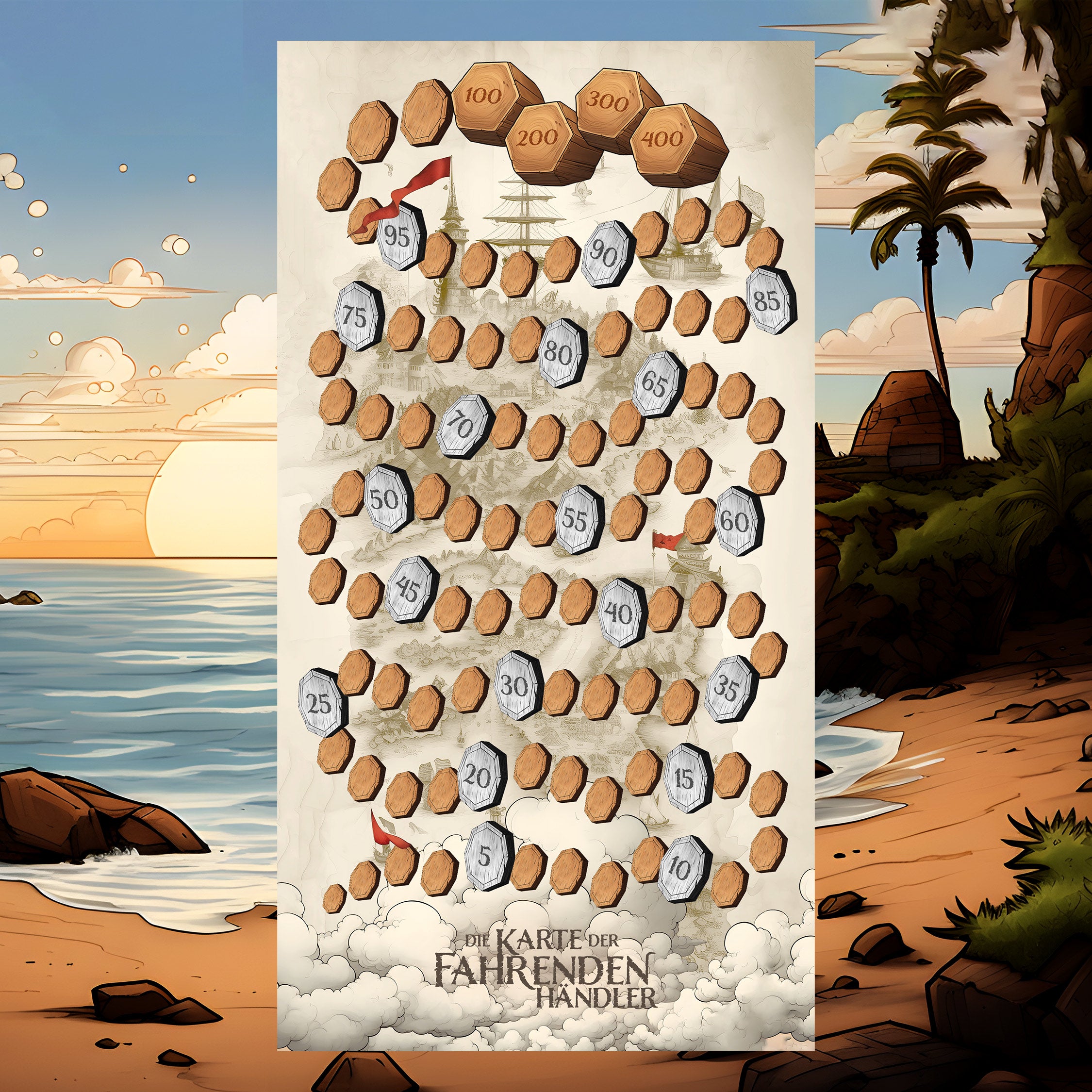 "DIE KARTE DER FAHRENDEN HÄNDLER" Punktetafel