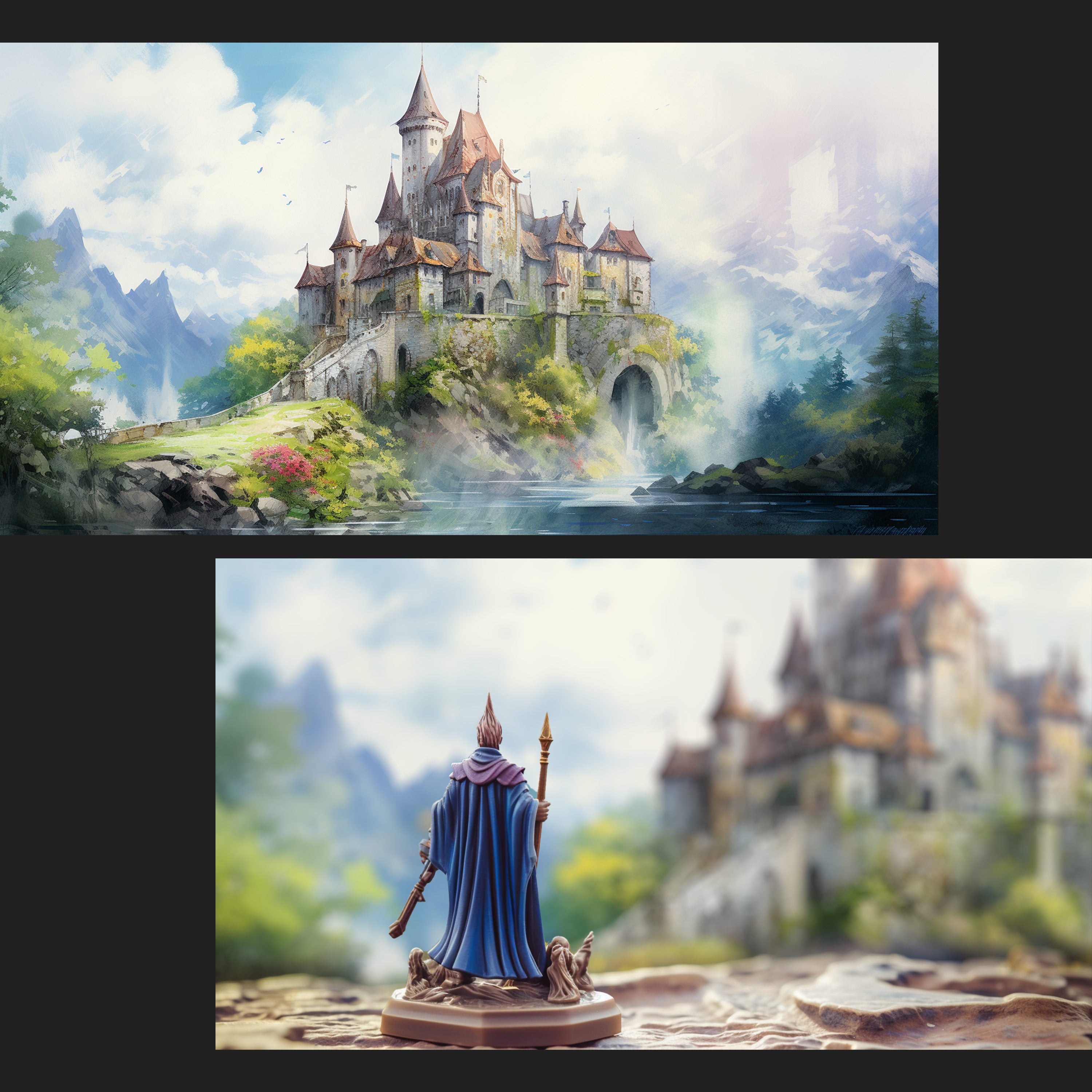 Arrière-plans photo miniatures fantastiques "FANTASTIC MINI WORLDS"