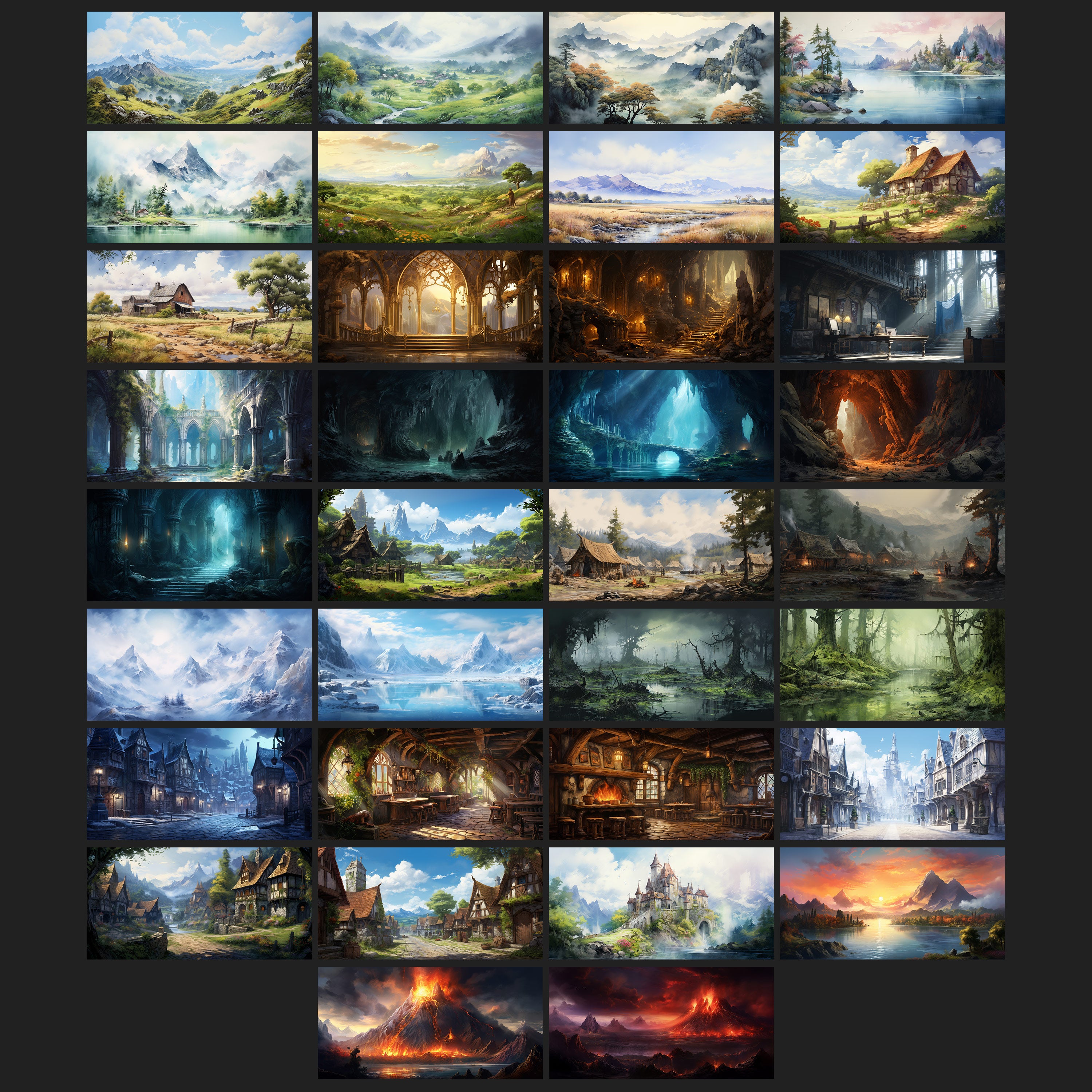 Arrière-plans photo miniatures fantastiques "FANTASTIC MINI WORLDS"