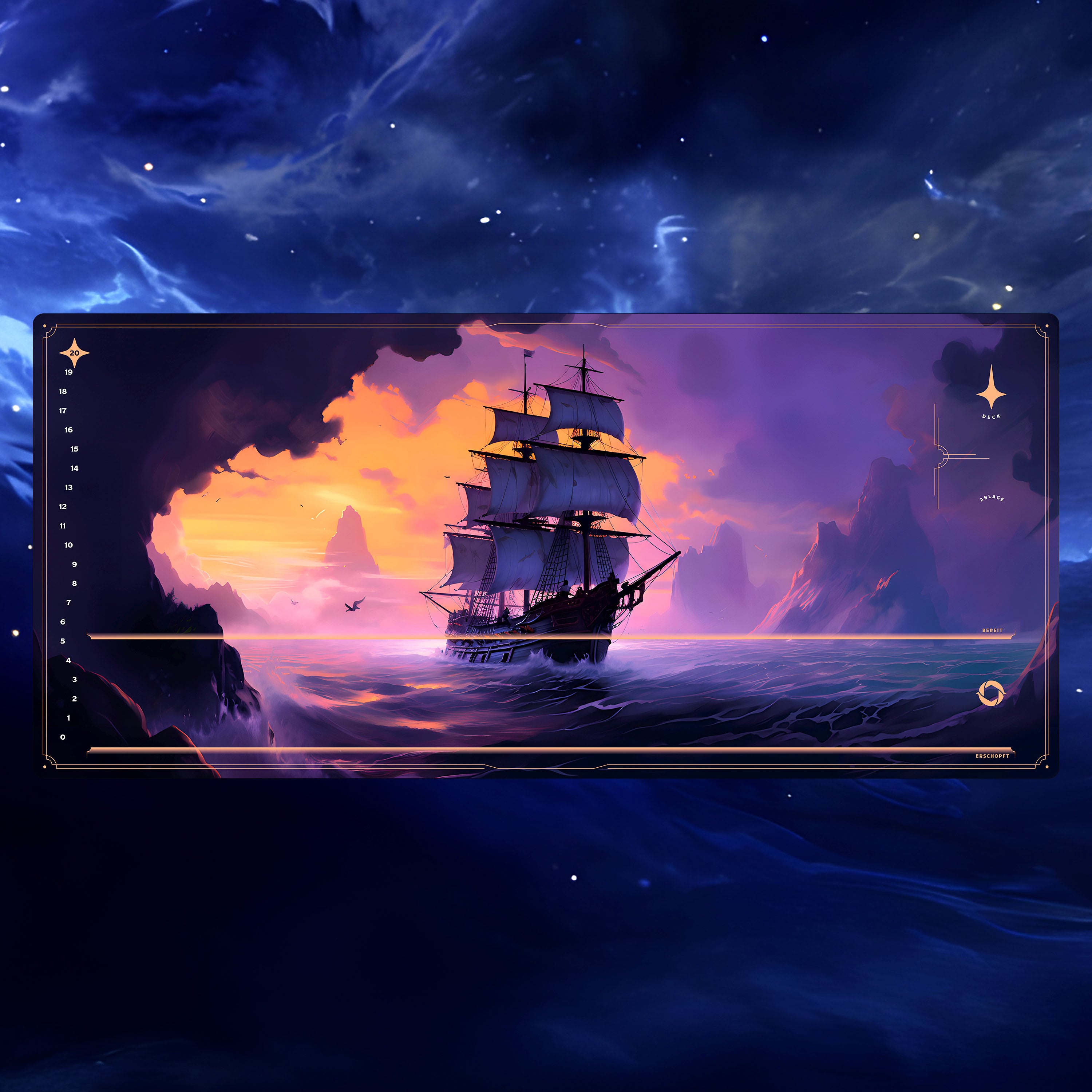 Tapis de jeu "INKCATPER" (Galion redouté)