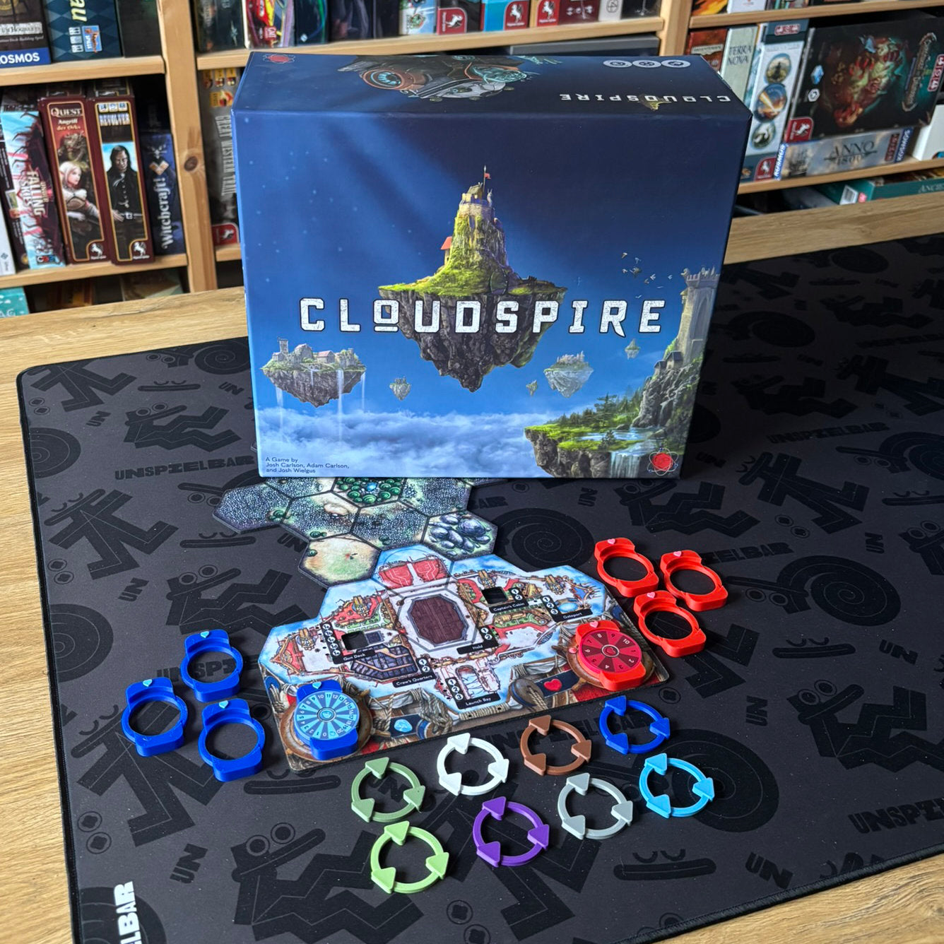 "CLOUDSPIRE" Premium Tracker + Faction Marker Set (incl. expansions)