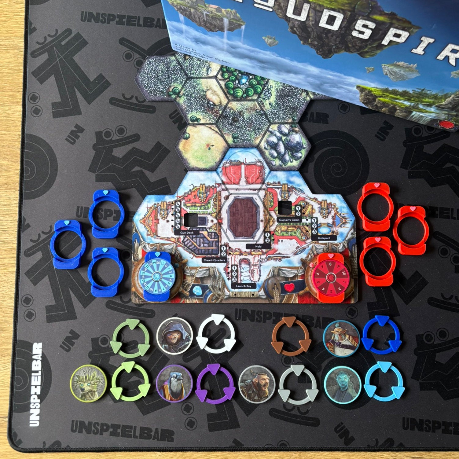 "CLOUDSPIRE" Premium Tracker + Faction Marker Set (incl. expansions)