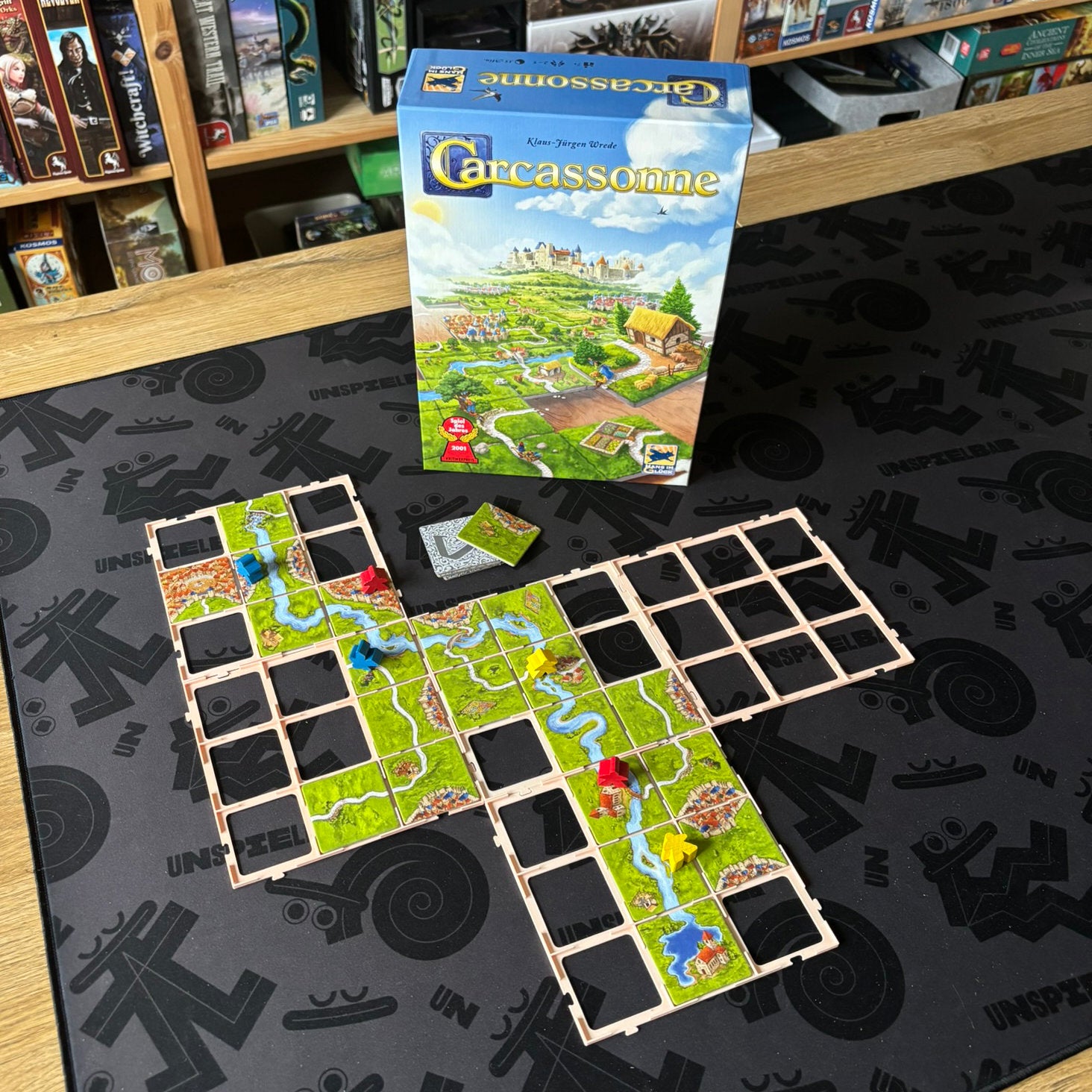 "CARCASSONNE" Premium Plättchen Halter Set