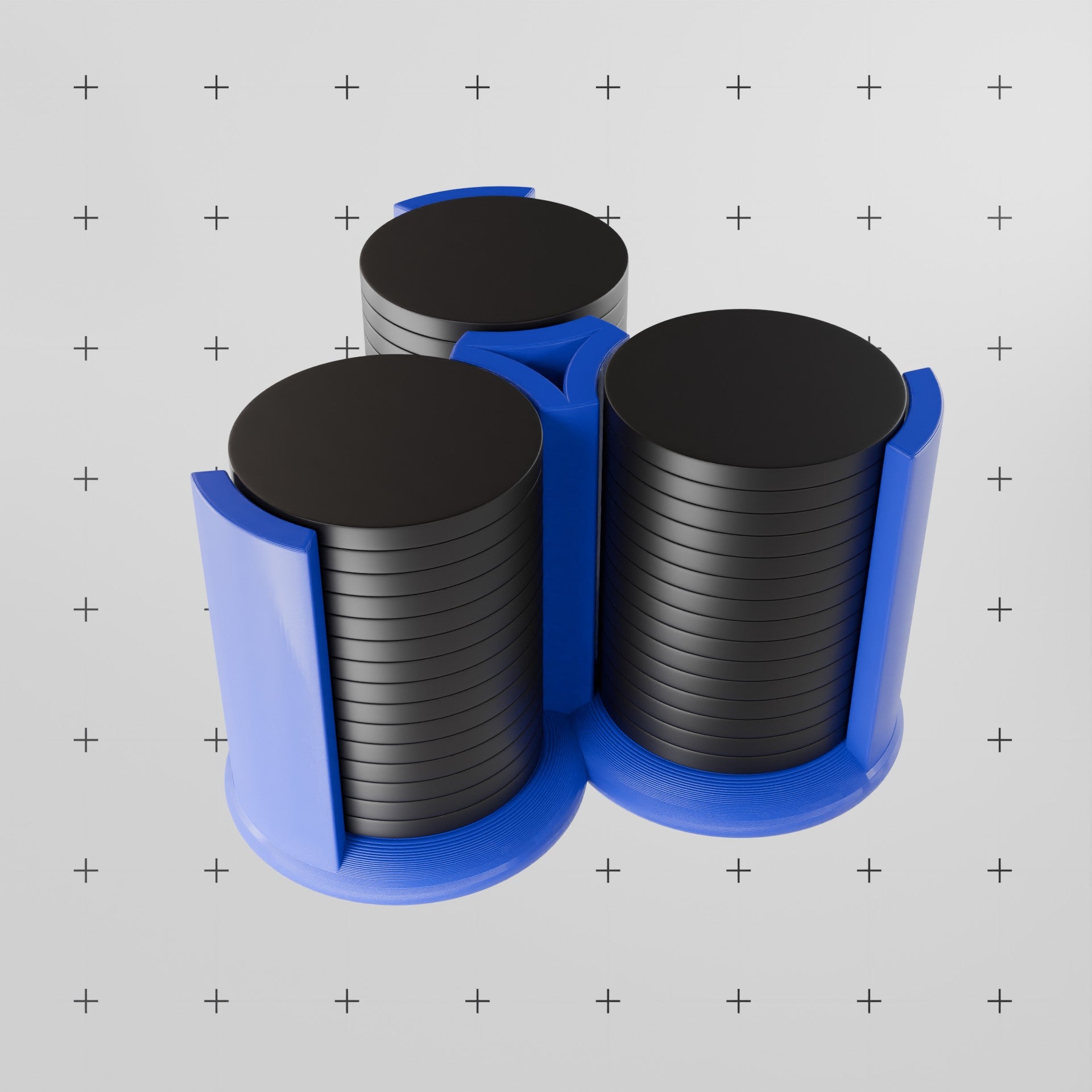 UNSPIELBAR+ Chiphalter Crowd Blau