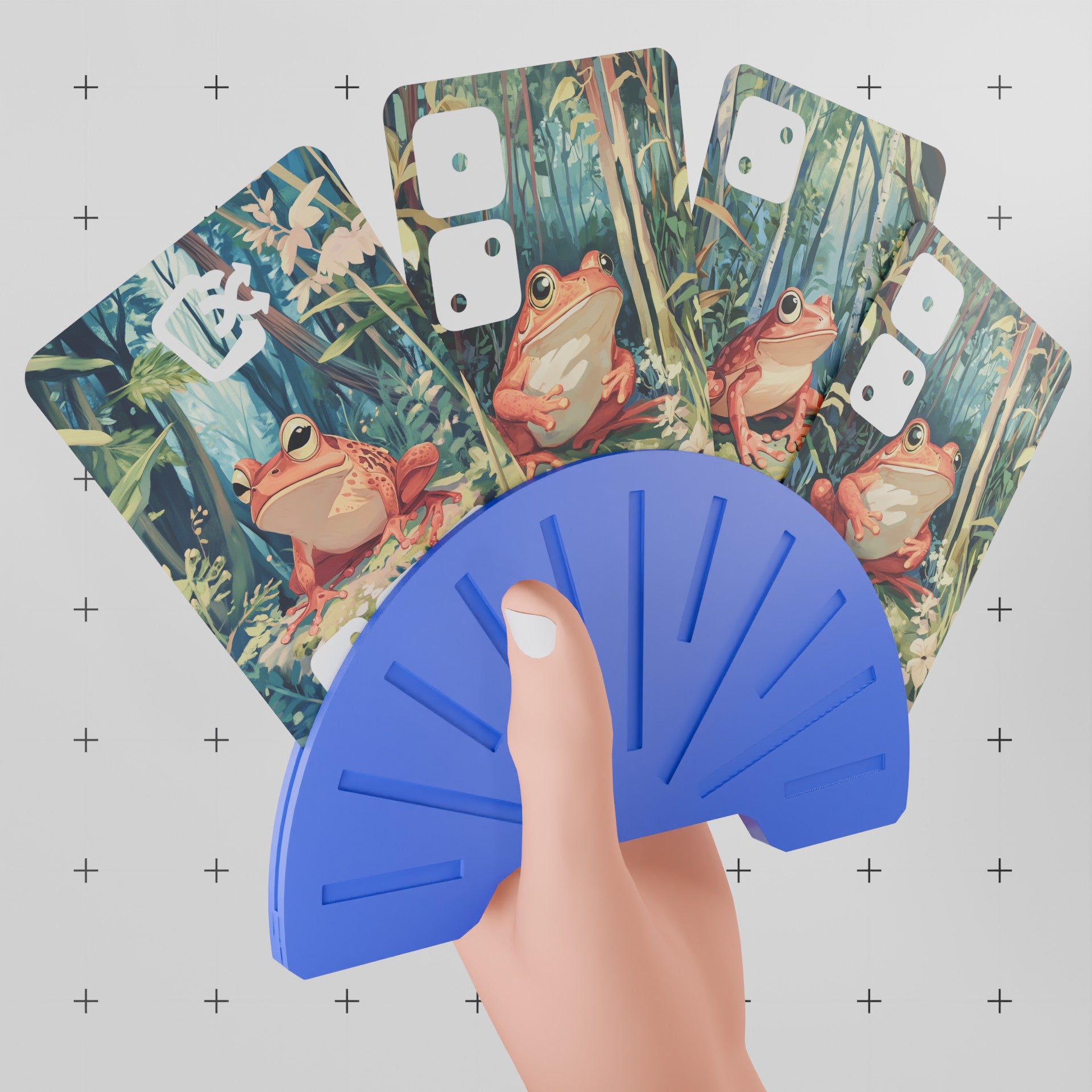 UNSPIELBAR+ Kartenhalter Hand Blau