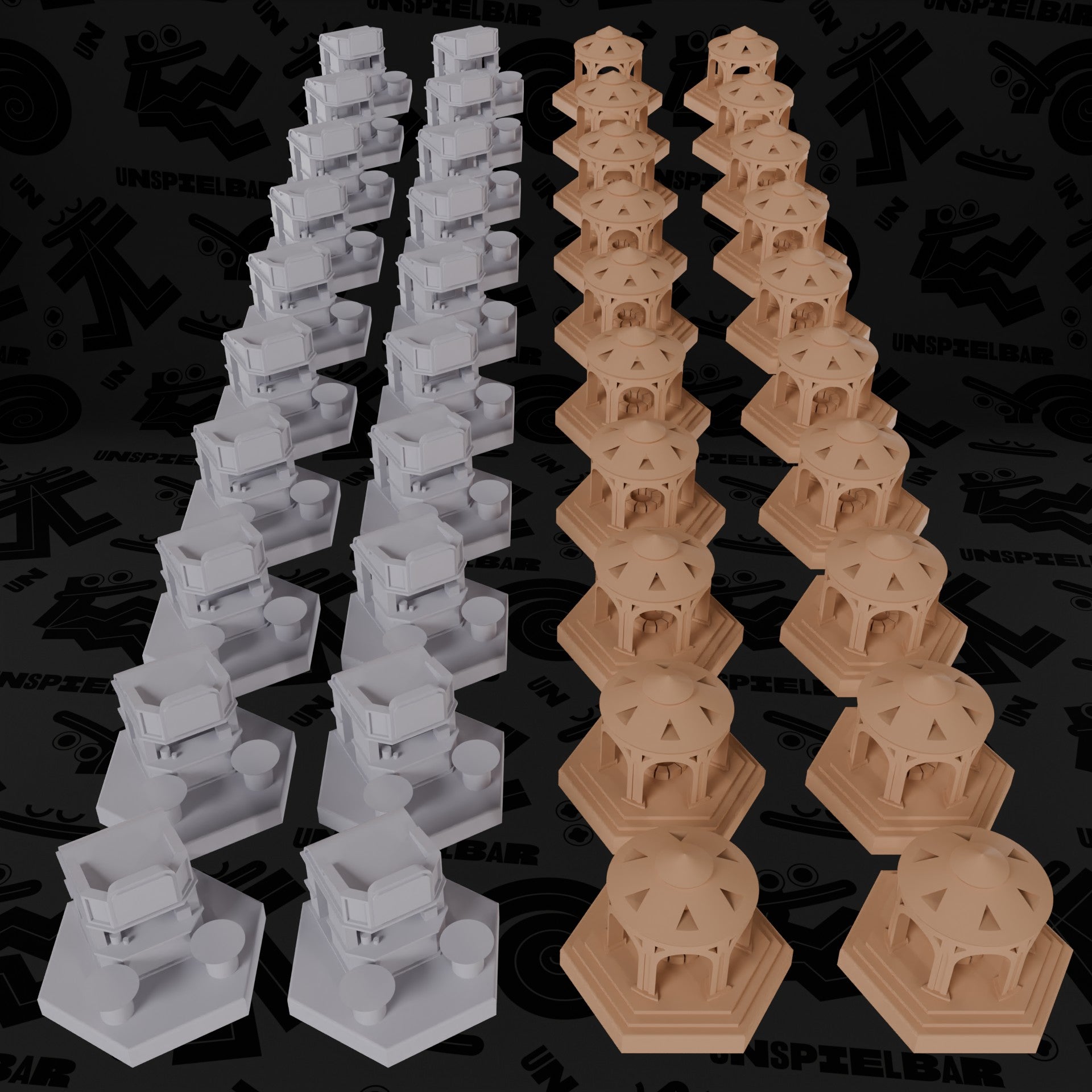 Ensemble de marqueurs de kiosque et de pavillon haut de gamme « ARCHE MARINE »