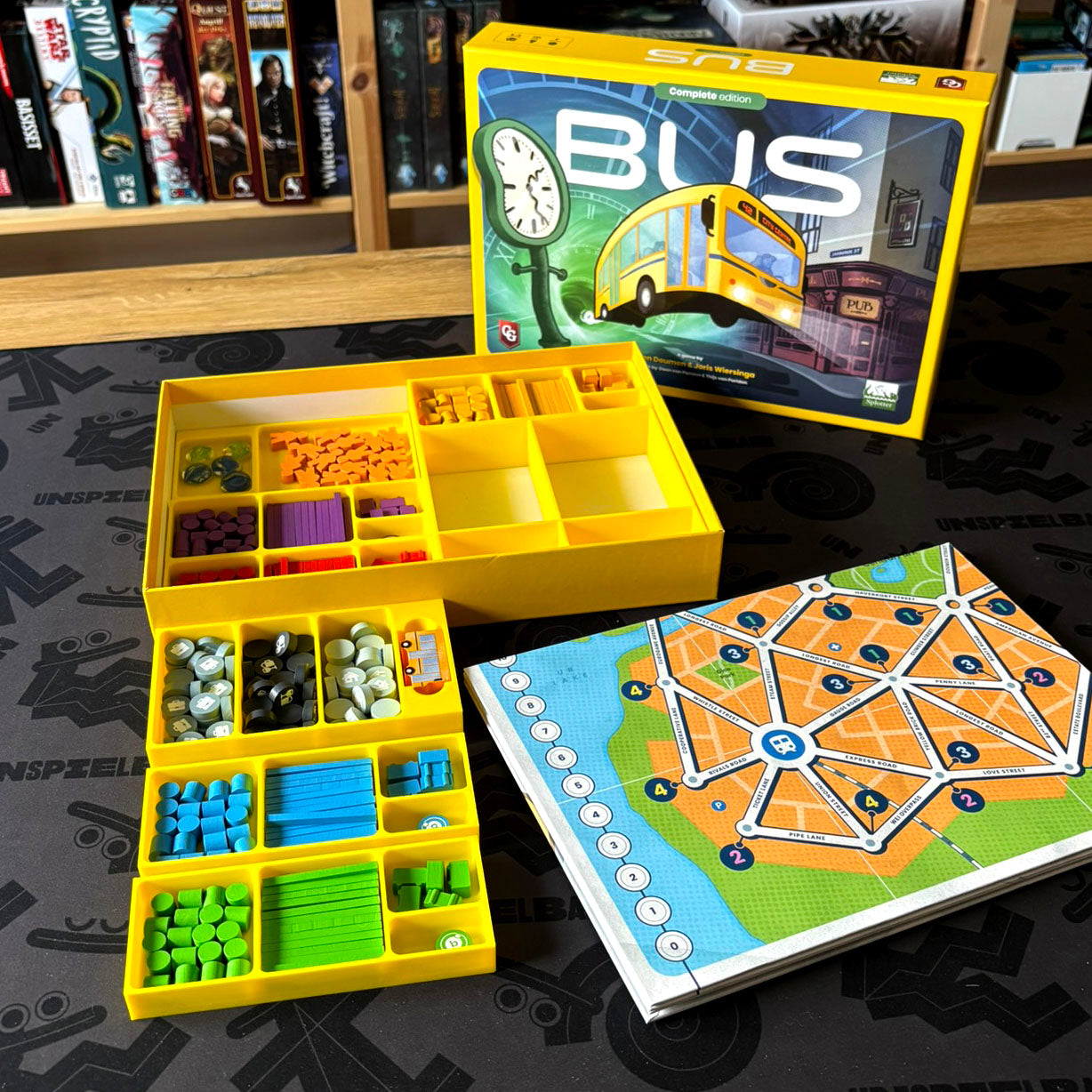 "BUS COMPLETE" Insert + Player Trays