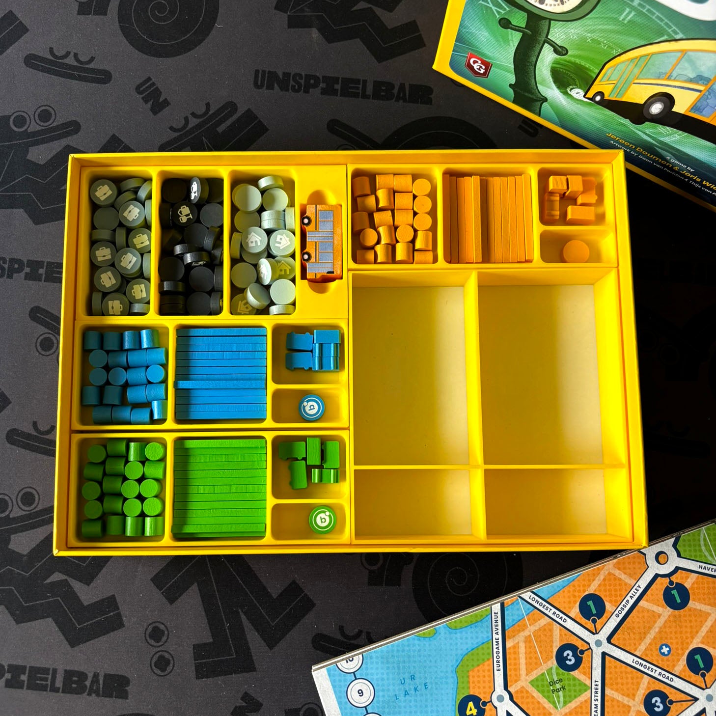 "BUS COMPLETE" Insert + Player Trays