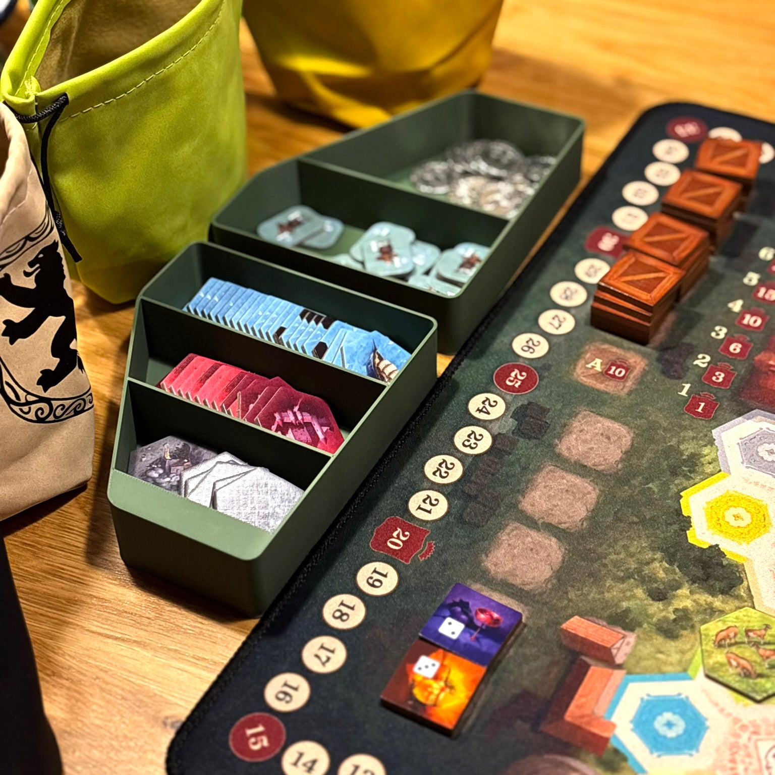 "CASTLES OF BURGUNDY" Special Edition Insert + Fixed Overlay Set