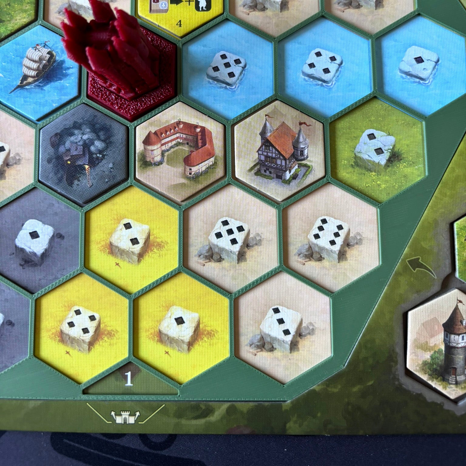 "CASTLES OF BURGUNDY" Special Edition Fixed Player Board Overlay