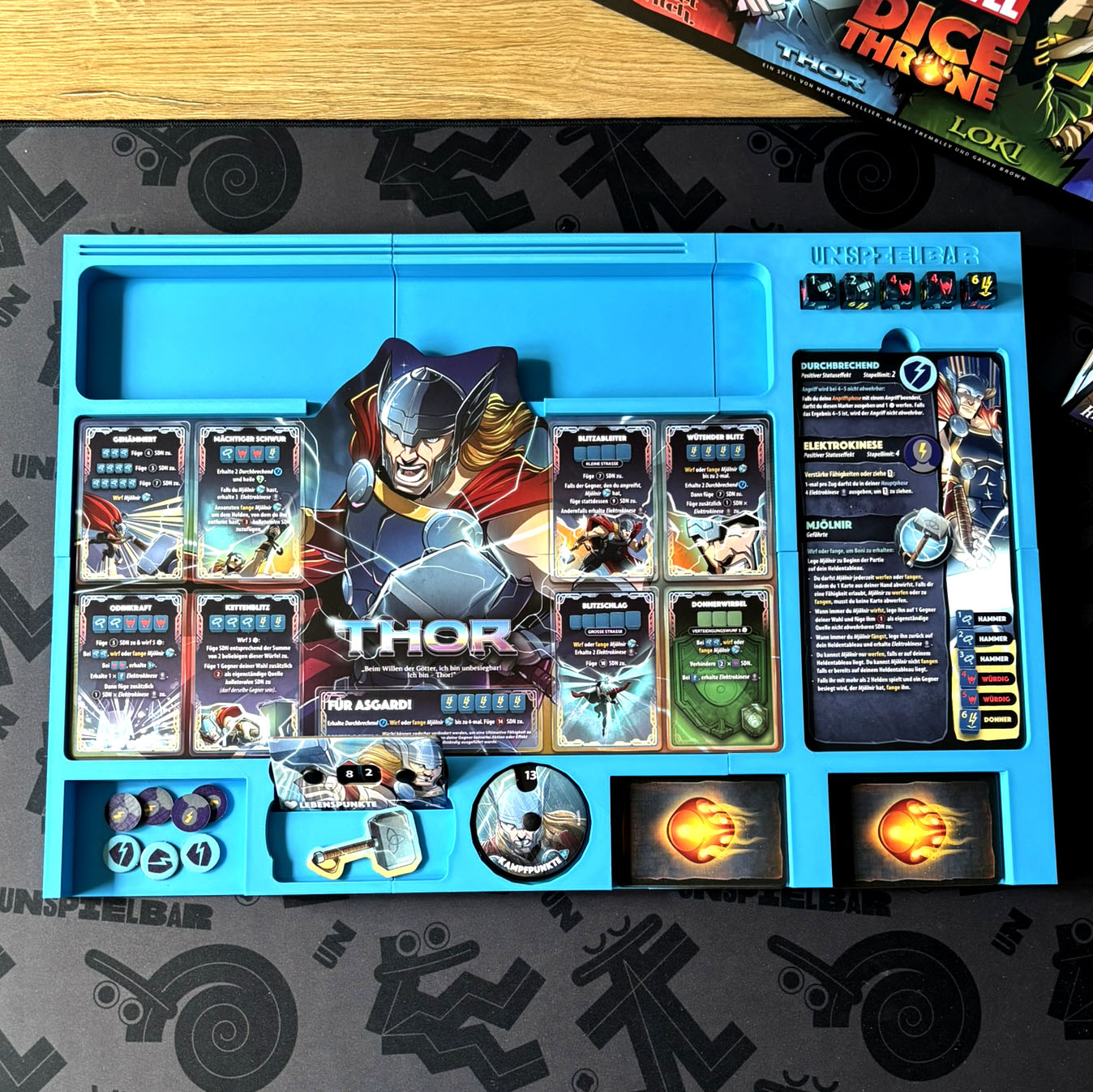 "DICE THRONE" Premium Hero Board Tray