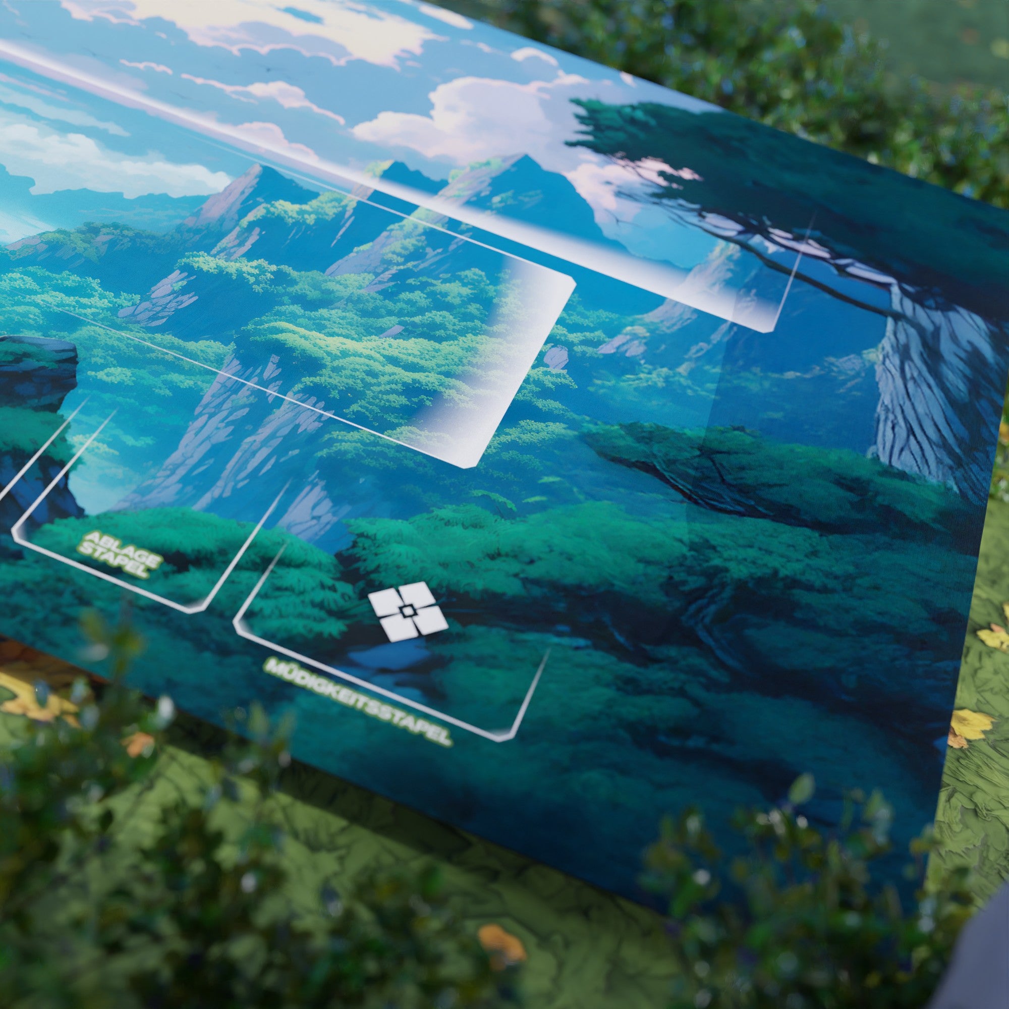 "SOLARPUNK RANGER" Neoprene Playmat (Mountain Ranger)