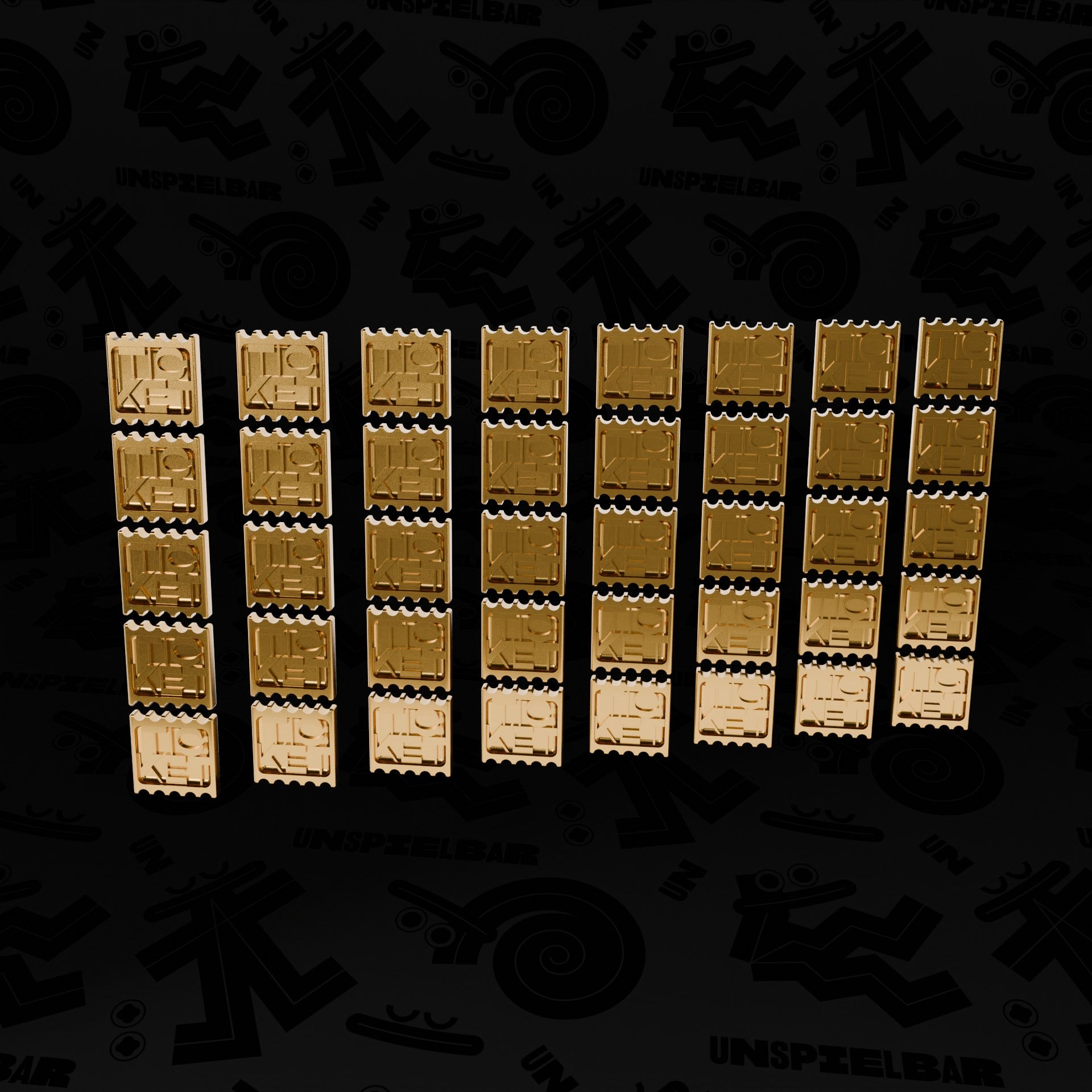 "GOLDEN TICKET" Premium Token Set