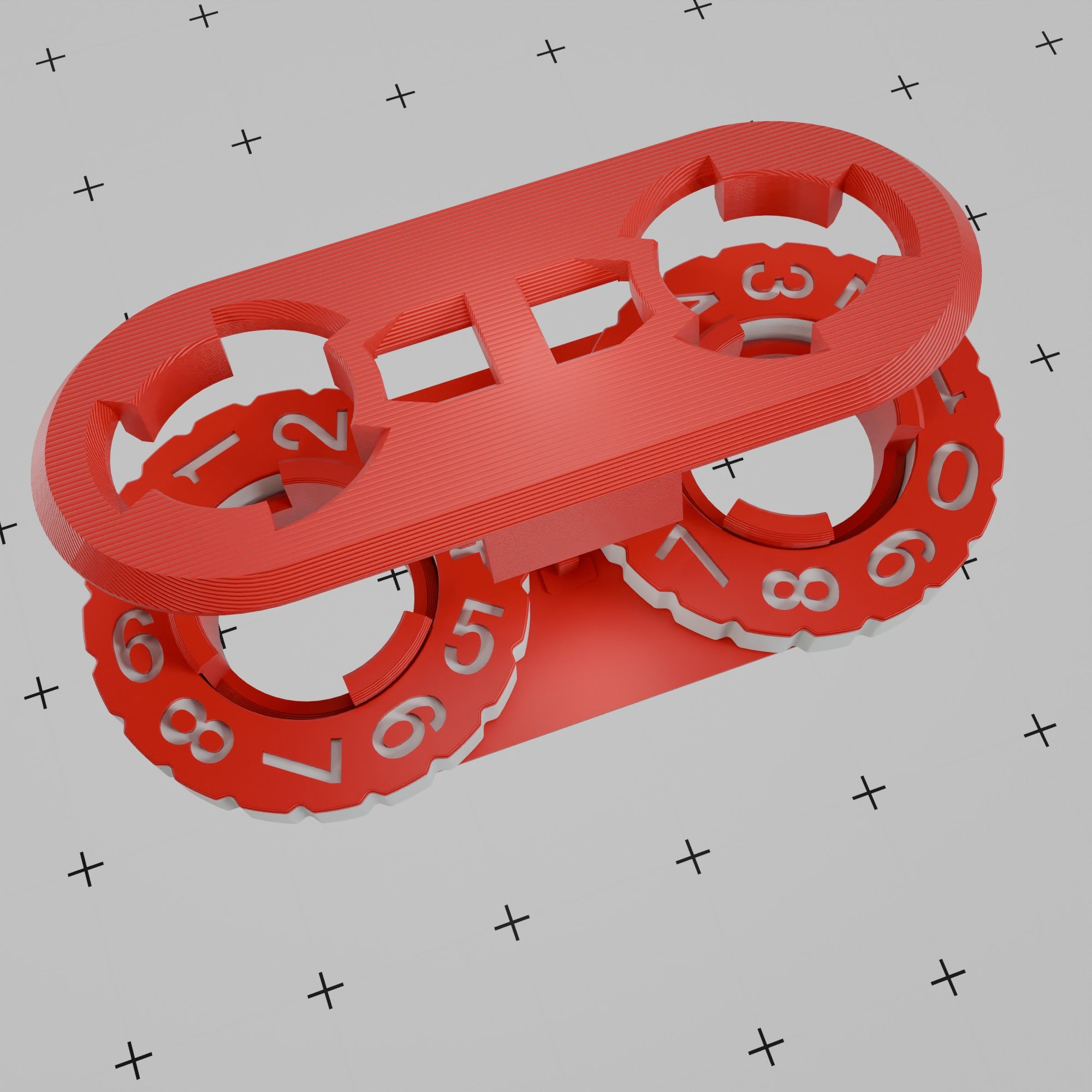 UNSPIELBAR+ Life Point Counter Rot