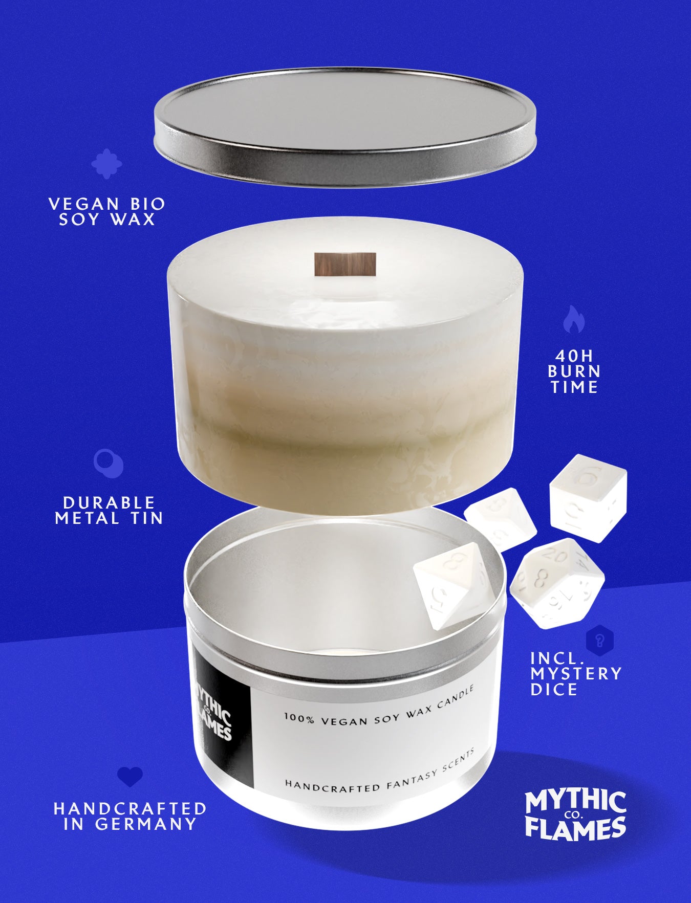 "TAVERN TALES" Fantasy Scent Vegan Soy Wax Candle