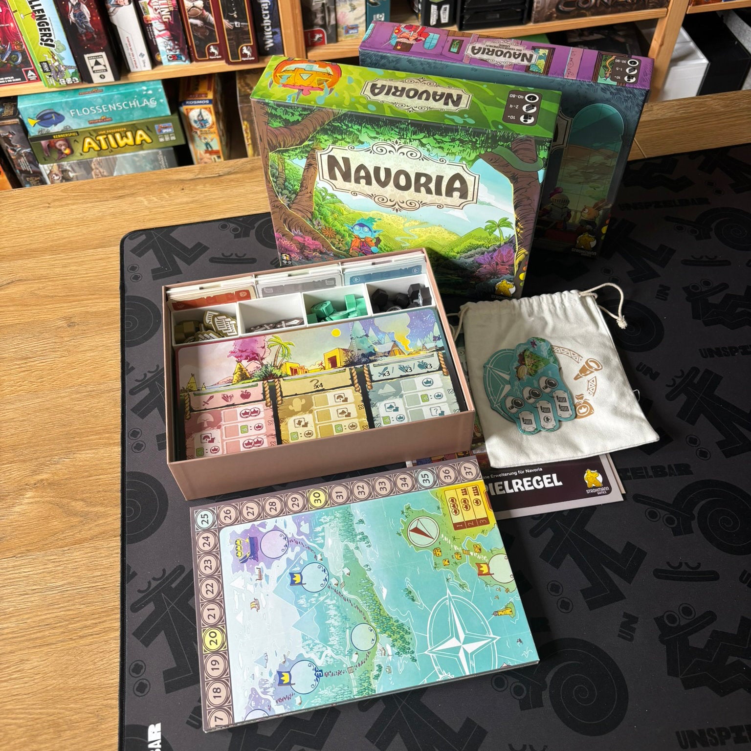 "NAVORIA" insert + card holder