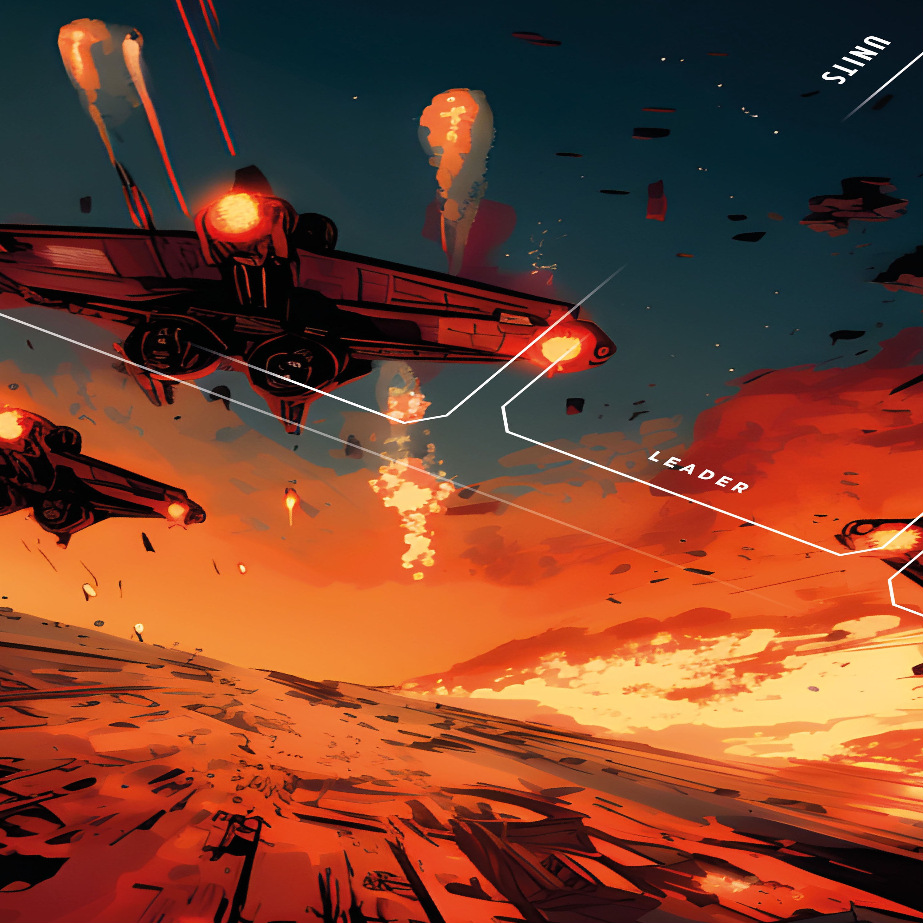 "UNLIMITED POWER" Playmat (Low Orbit Dogfight)