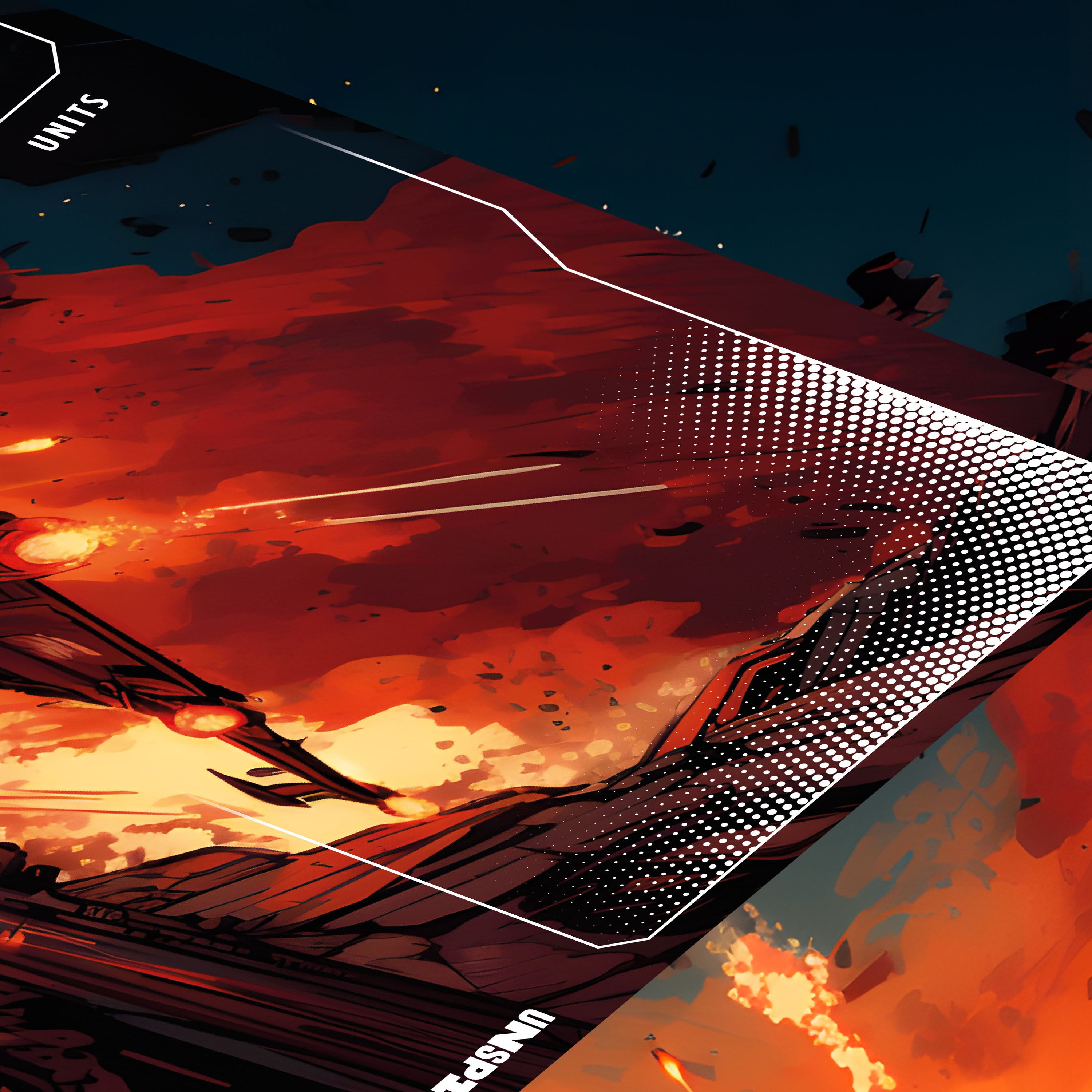 "UNLIMITED POWER" Playmat (Low Orbit Dogfight)