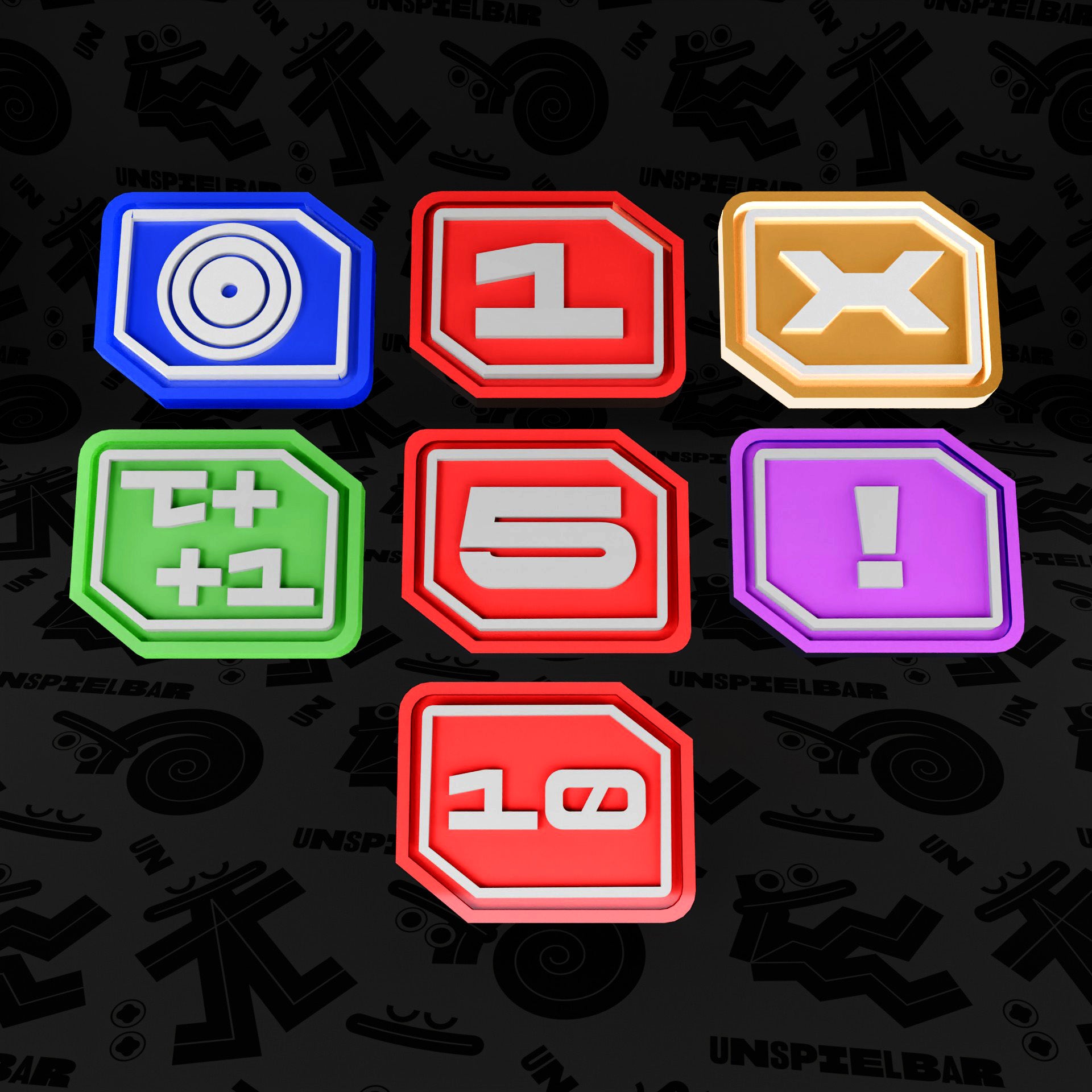 "UNLIMITED POWER" Premium Damage Marker Token Set