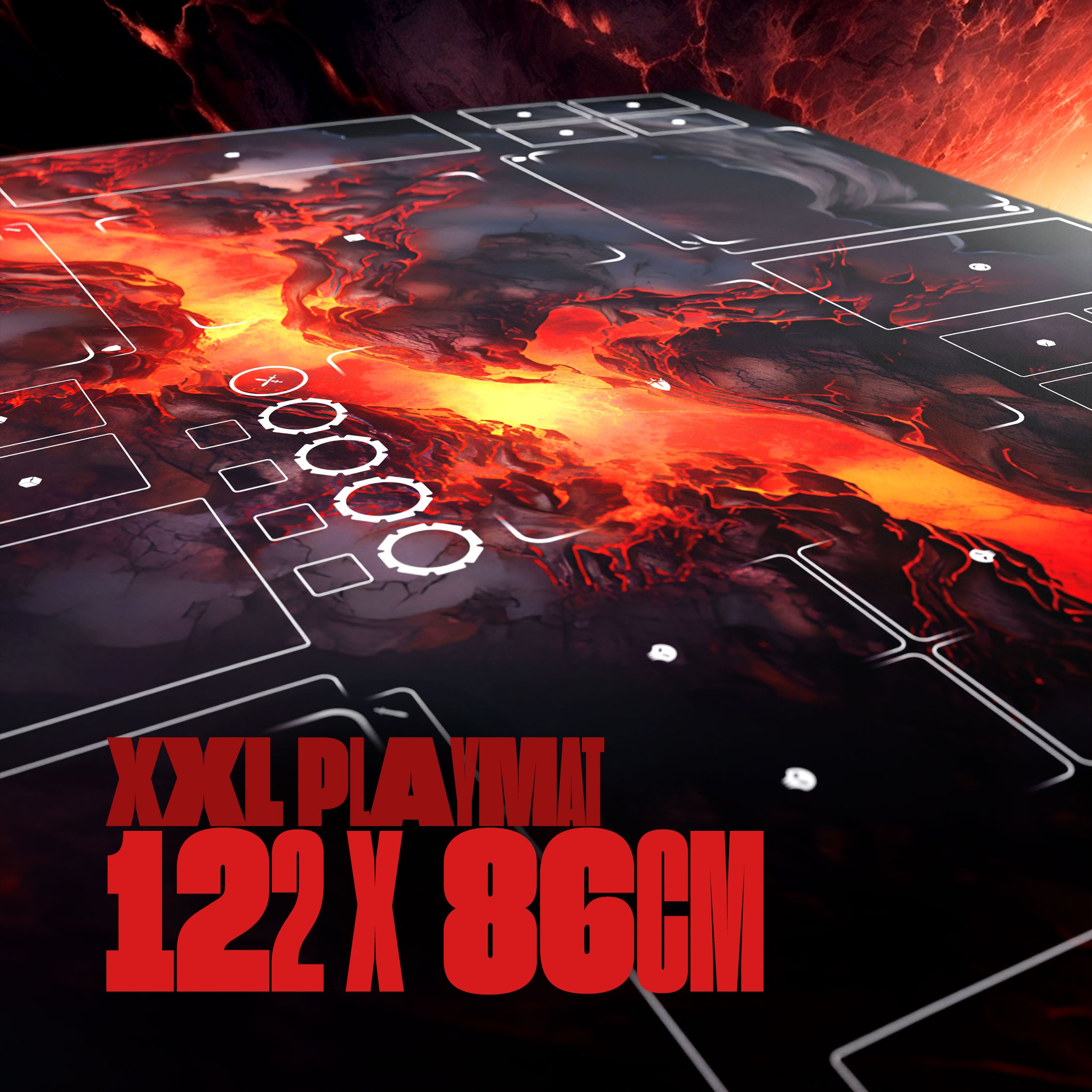 "ZU VIELE KNOCHEN" 4-Spieler Playmat (Unzerbrechliches Magma)