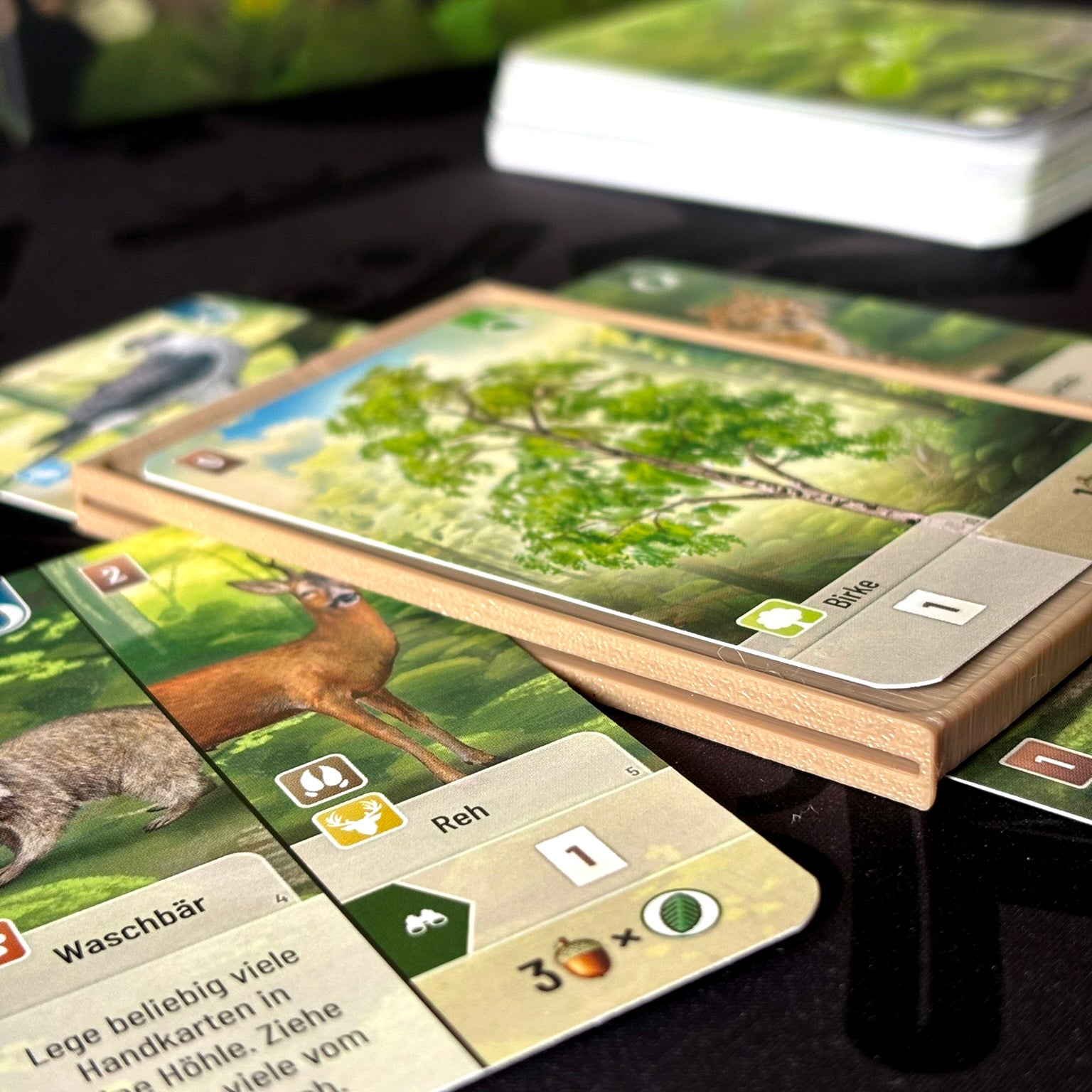 "MISCHWALD"  Premium Kartenhalter + Kartenturm Set