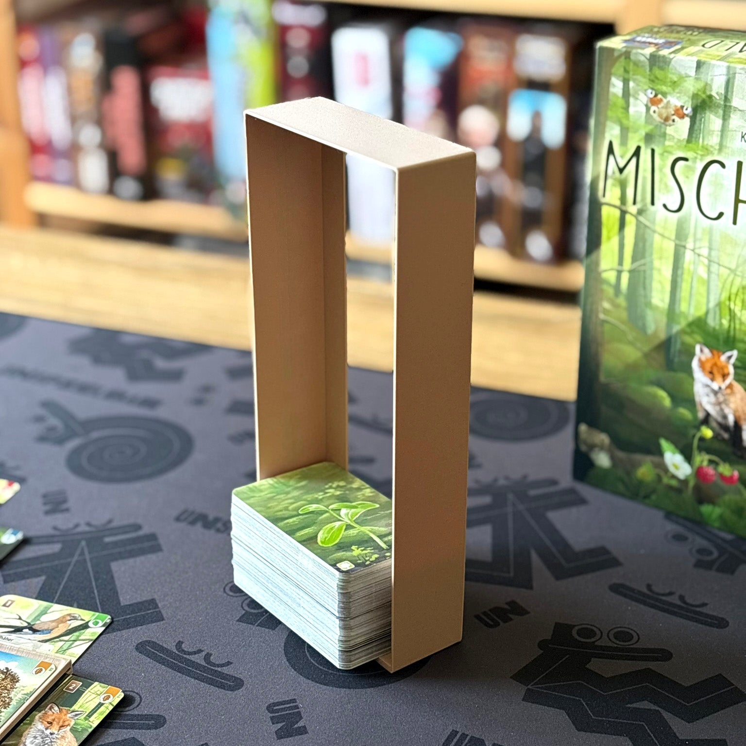 "MISCHWALD"  Premium Kartenhalter + Kartenturm Set