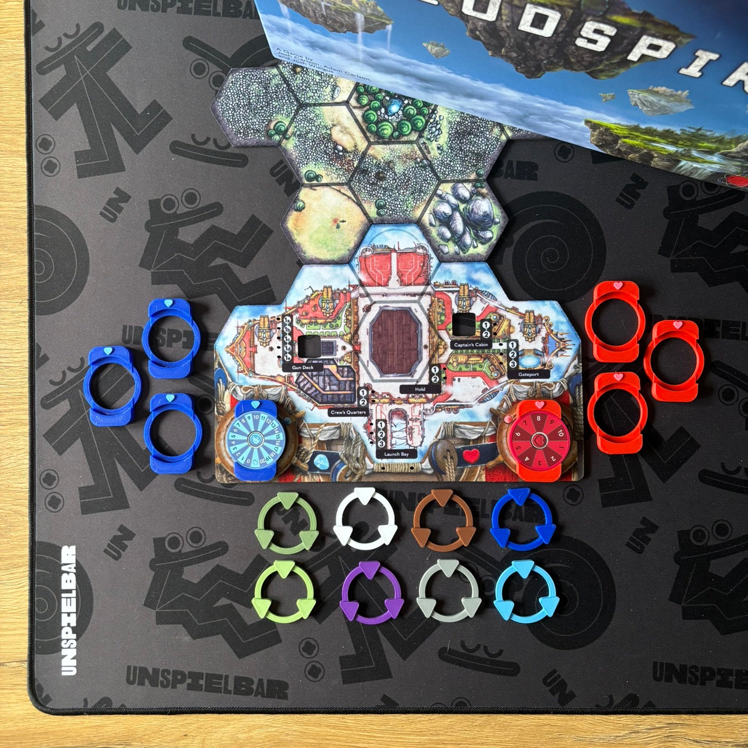 "CLOUDSPIRE" Premium Tracker + Faction Marker Set (incl. expansions)