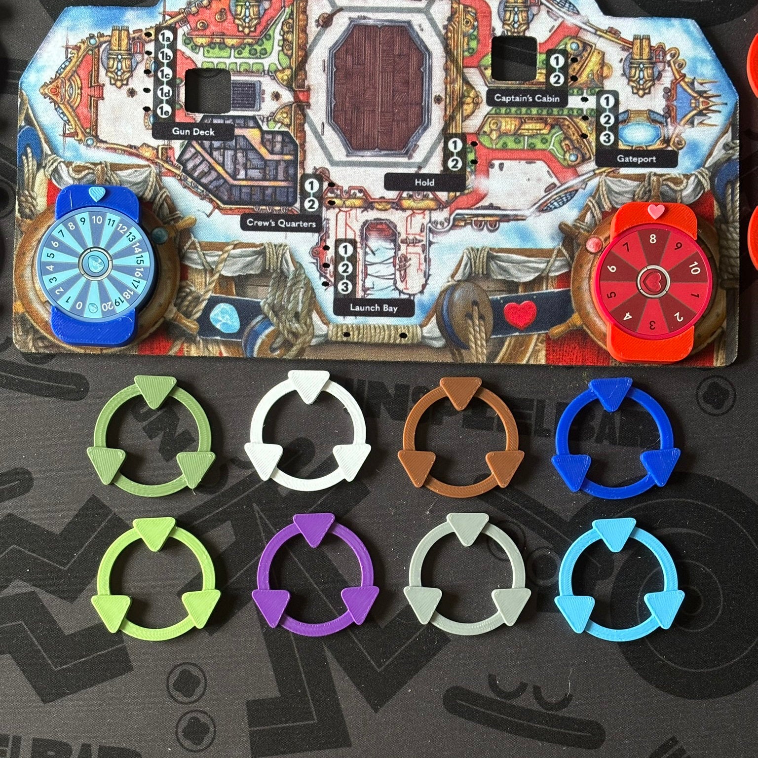 "CLOUDSPIRE" Premium Tracker + Faction Marker Set (incl. expansions)