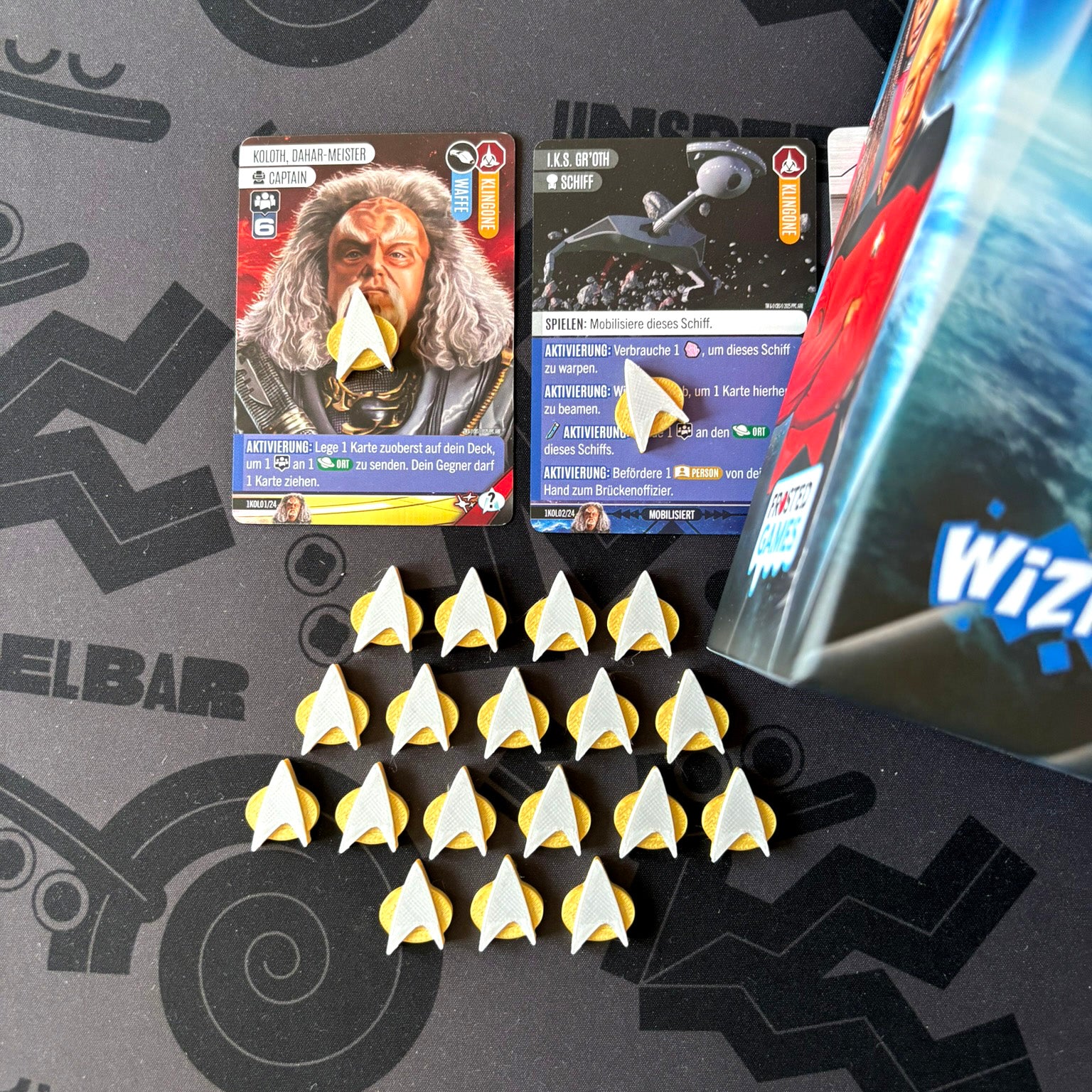 "STAR TREK: CAPTAIN'S CHAIR" Premium Erschöpft Token Set [Grundspiel]