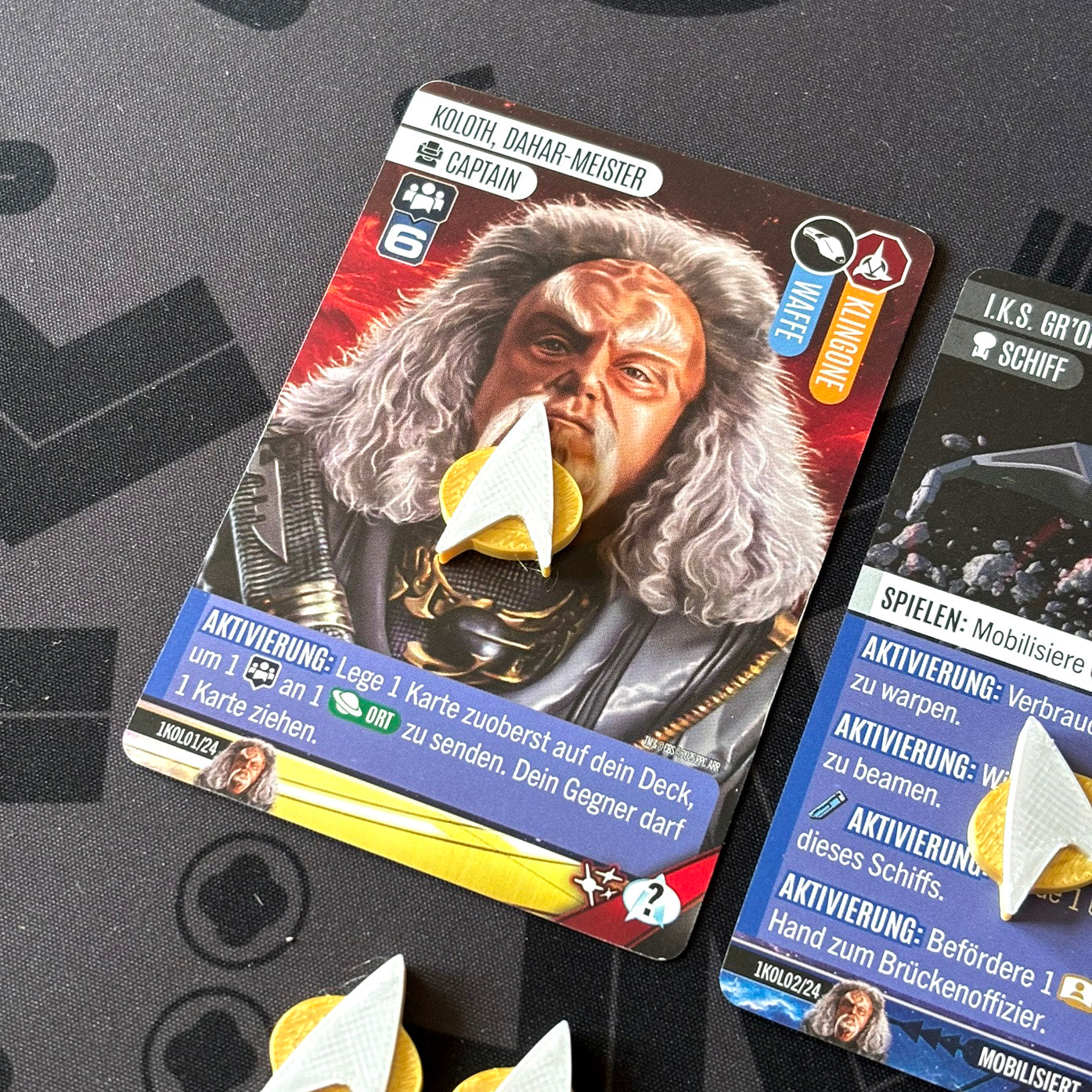 "STAR TREK: CAPTAIN'S CHAIR" Premium Erschöpft Token Set [Grundspiel]