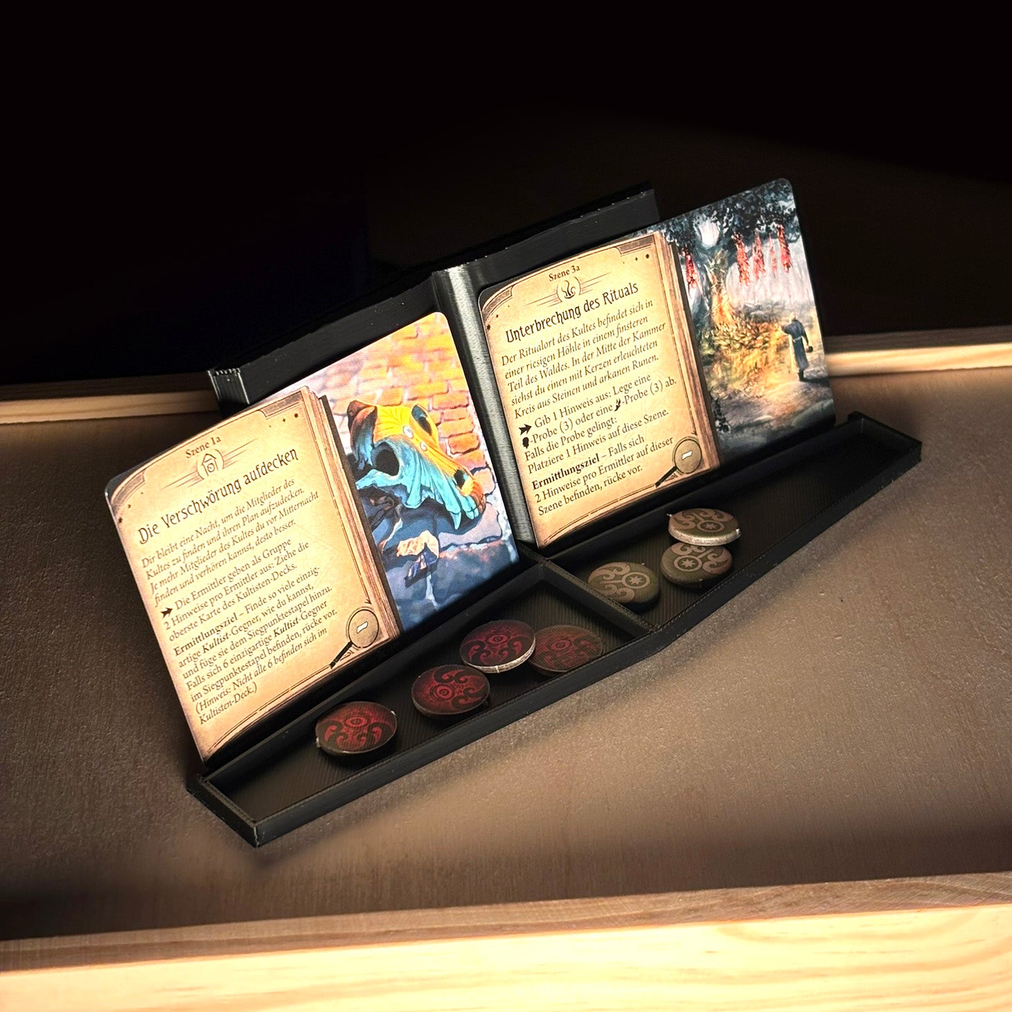 "ARKHAM HORROR: DAS KARTENSPIEL" Agenda & Szenen Kartenhalter