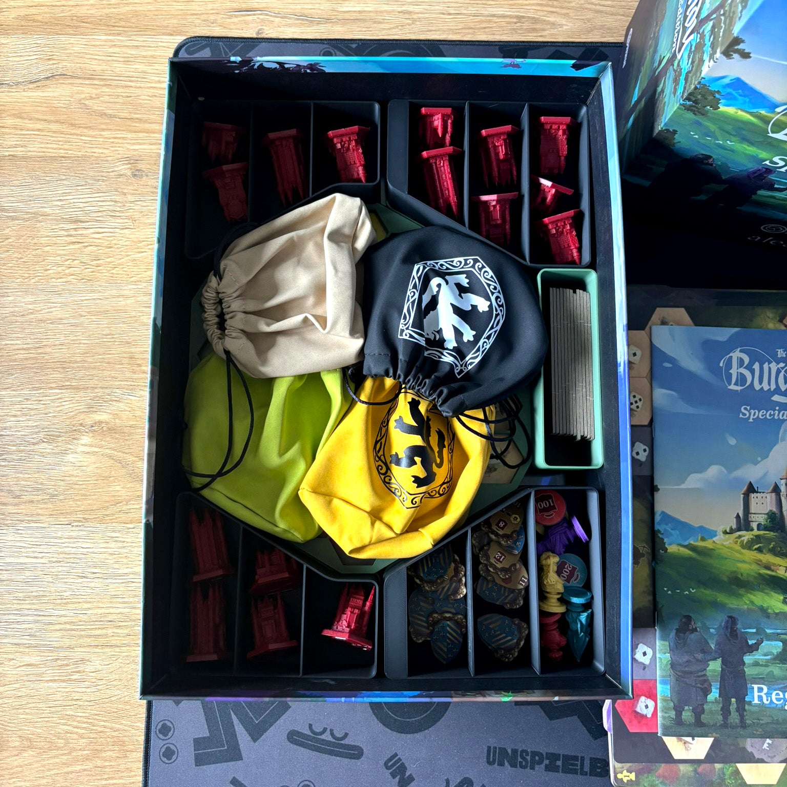 "CASTLES OF BURGUNDY" Special Edition Insert + Fixed Overlay Set