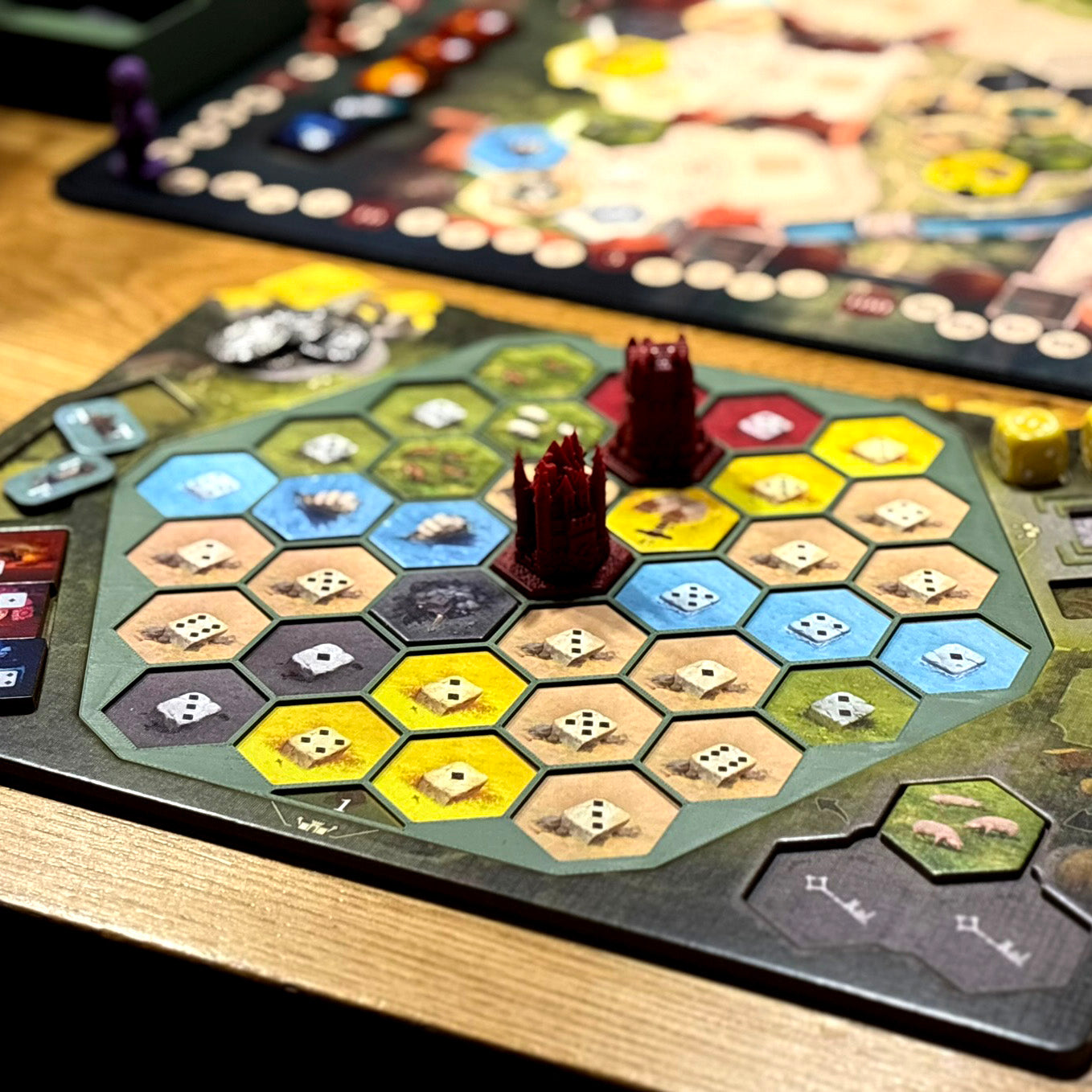 "CASTLES OF BURGUNDY" Special Edition Fixed Player Board Overlay