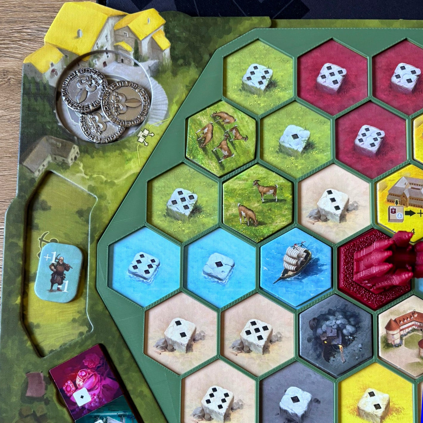 "CASTLES OF BURGUNDY" Special Edition Fixed Player Board Overlay