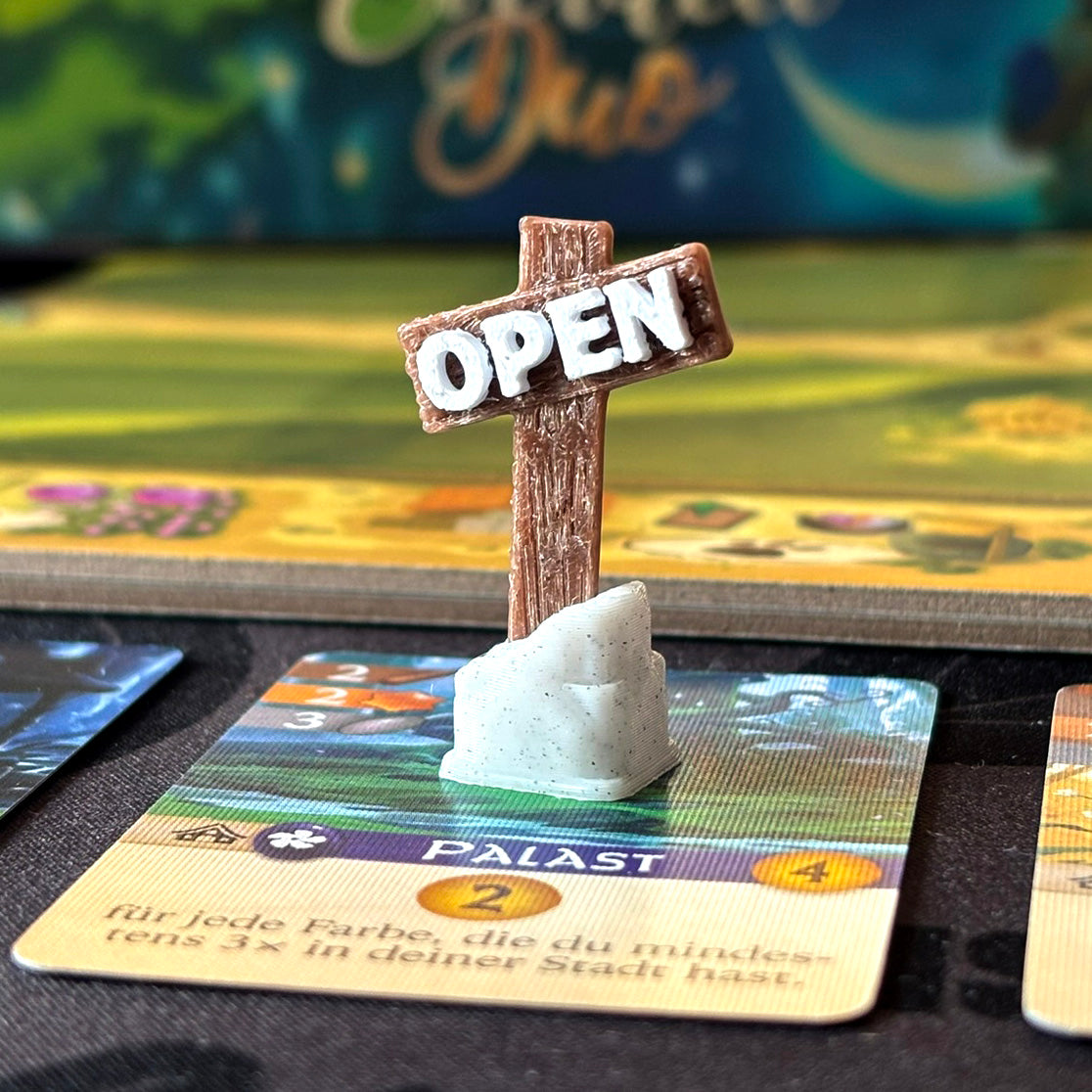 "EVERDELL" Premium Offen Schild Set