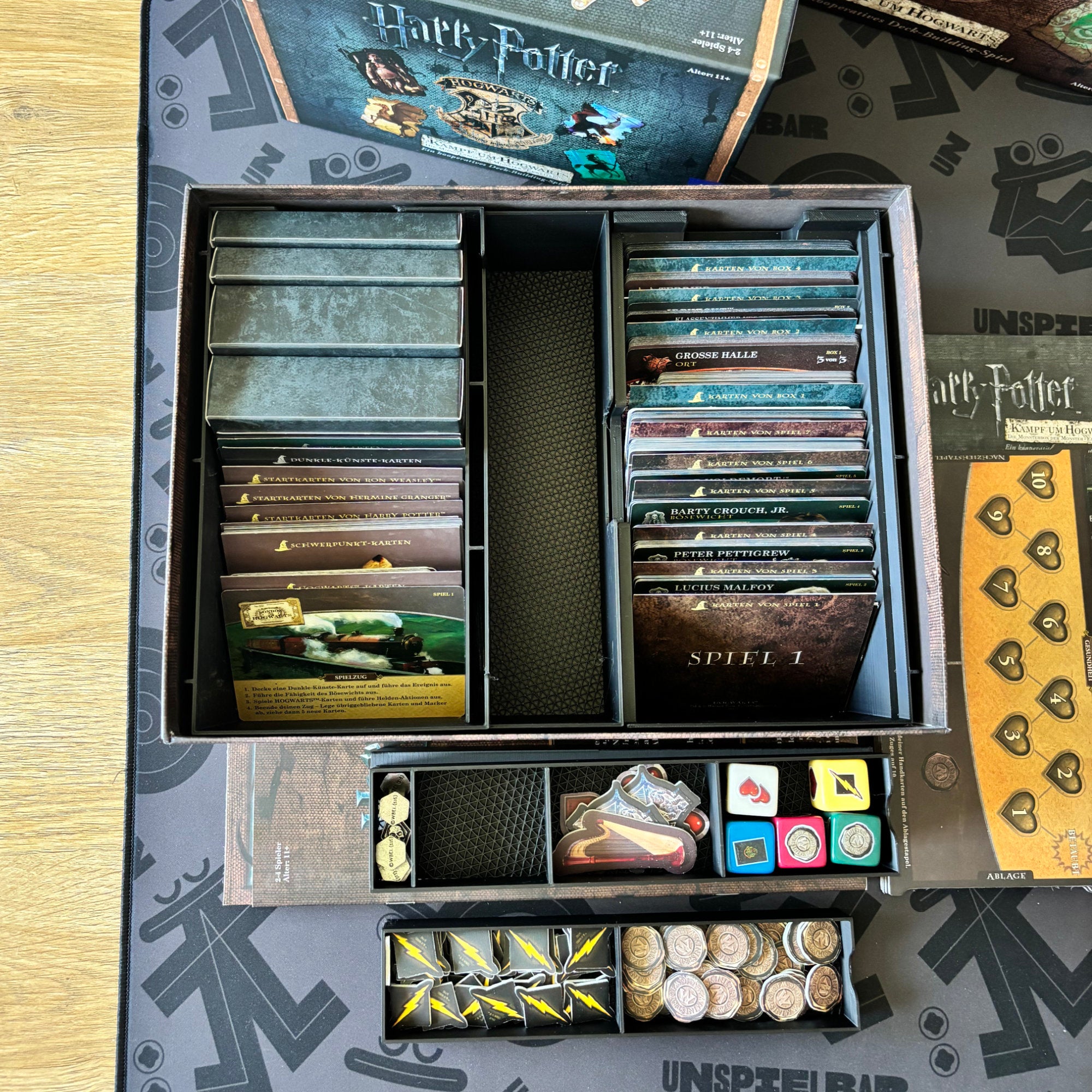 "HARRY POTTER HOGWARTS BATTLE" All-In Insert (inkl. Erweiterungen)