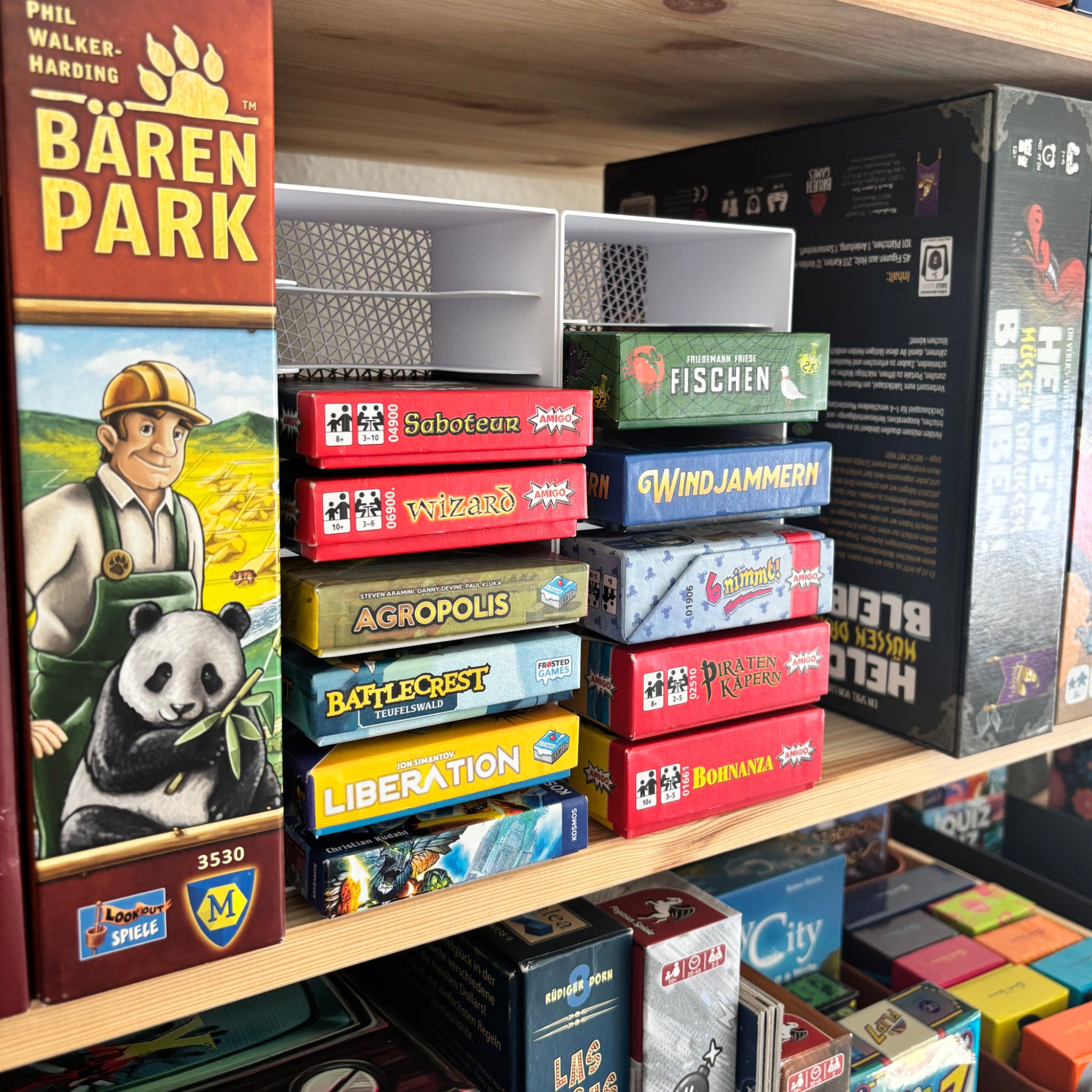 "RASTER 111" IKEA Kallax Kartenspiel Organizer [Amigo / Kosmos / Frosted Games]