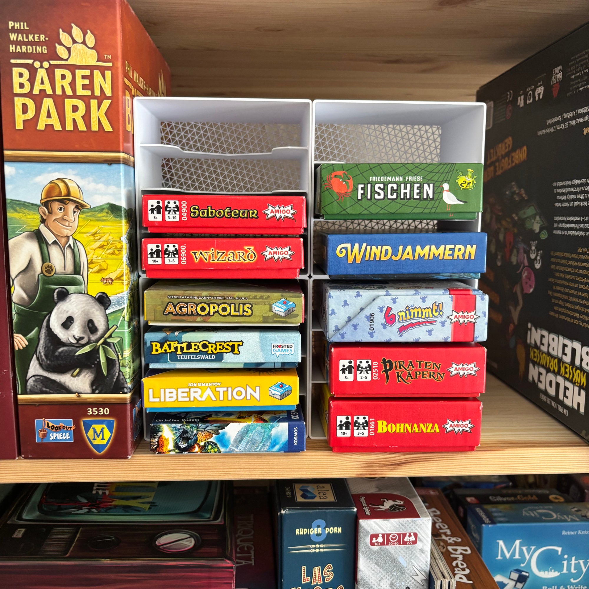 "RASTER 111" IKEA Kallax Kartenspiel Organizer [Amigo / Kosmos / Frosted Games]
