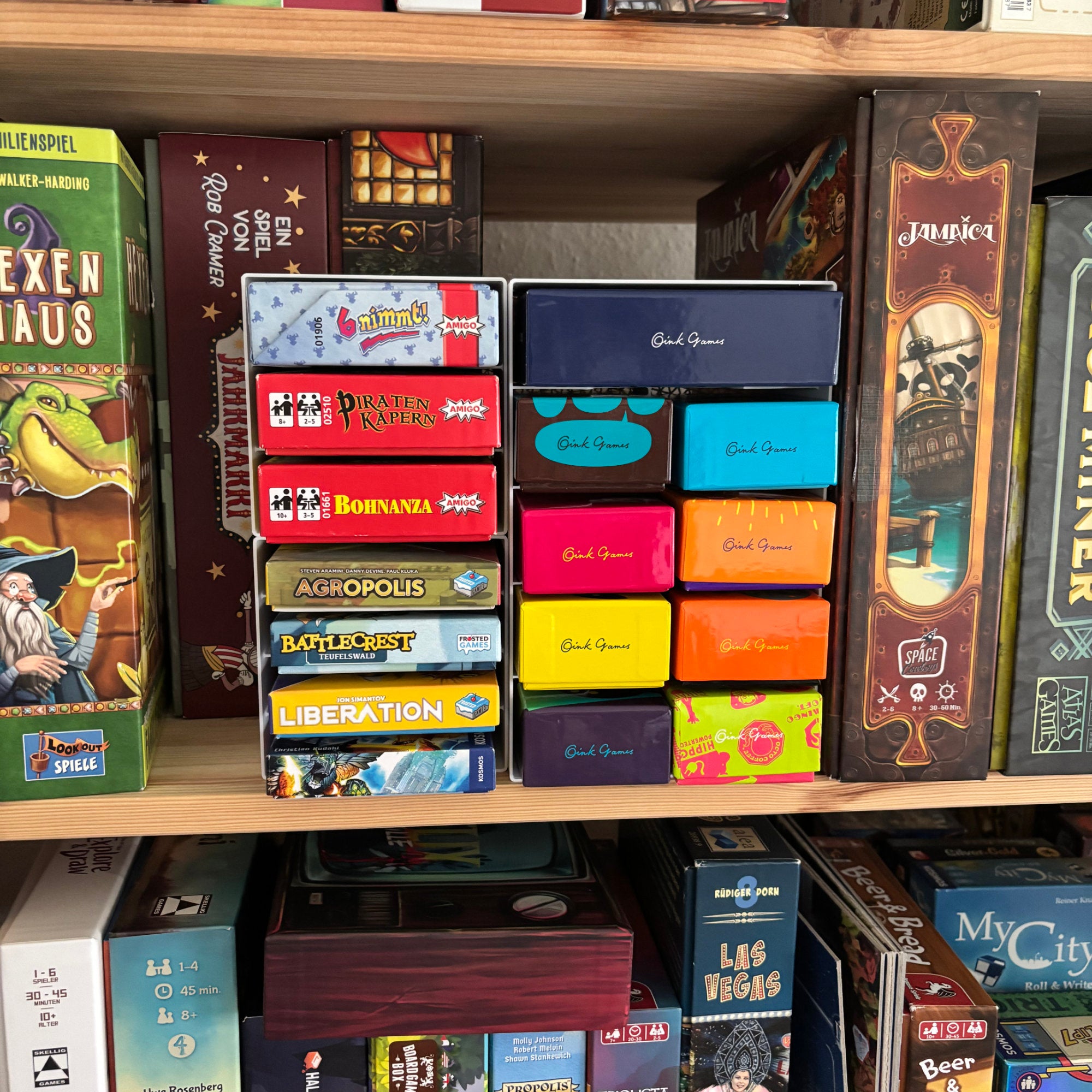 "OINK GAMES" IKEA Kallax Kartenspiel Organizer [Oink Games Small & Big Boxes]