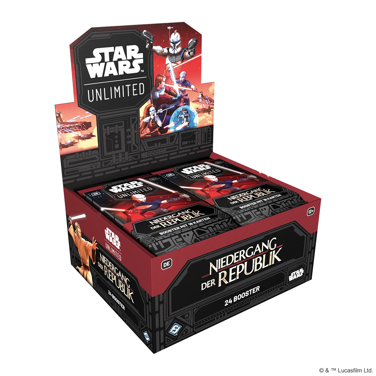 Star Wars: Unlimited – Niedergang der Republik Booster-Display (DE)